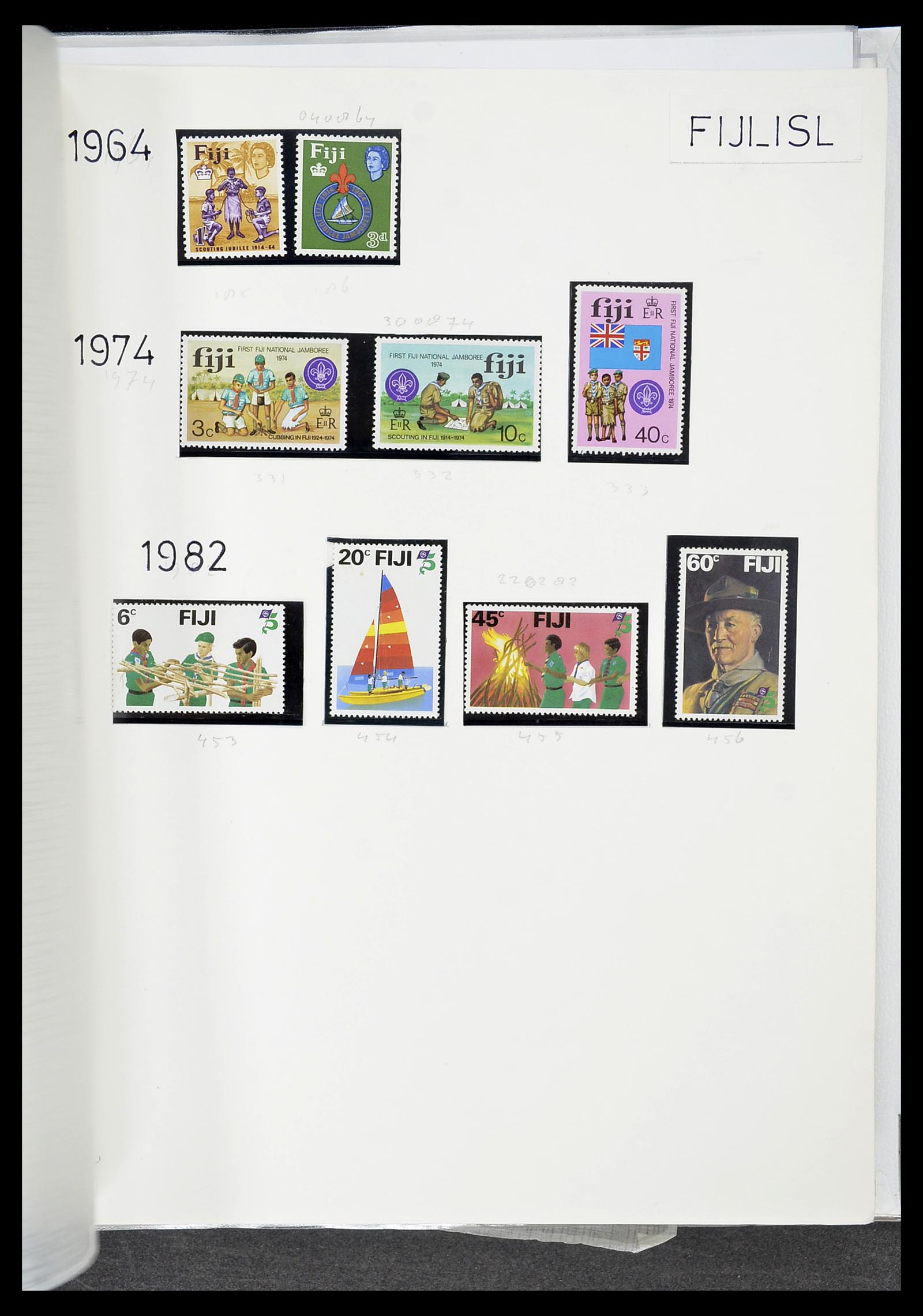 34516 088 - Postzegelverzameling 34516 Motief Scouting 1931-2007.