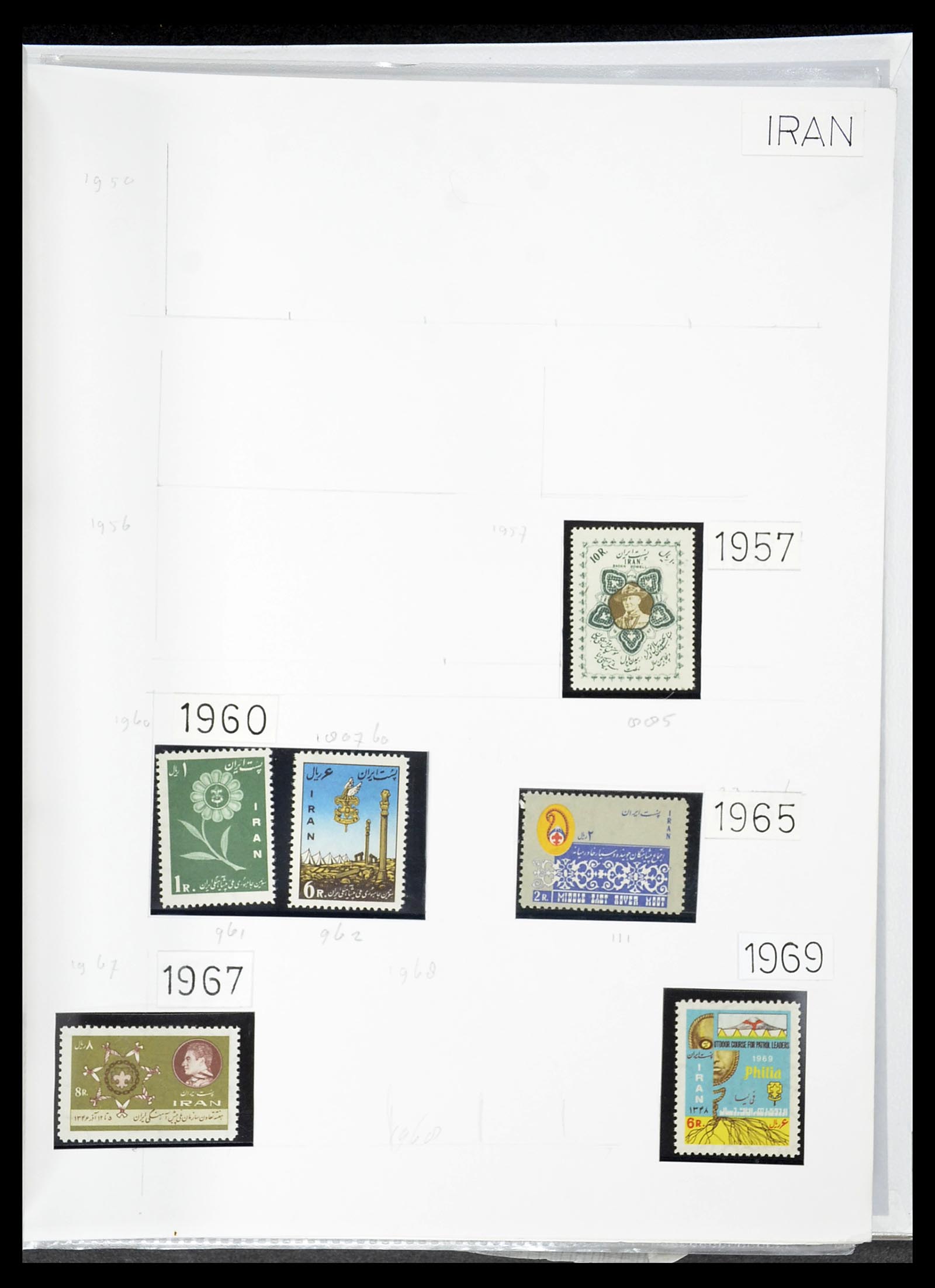 34516 092 - Postzegelverzameling 34516 Motief Scouting 1931-2007.