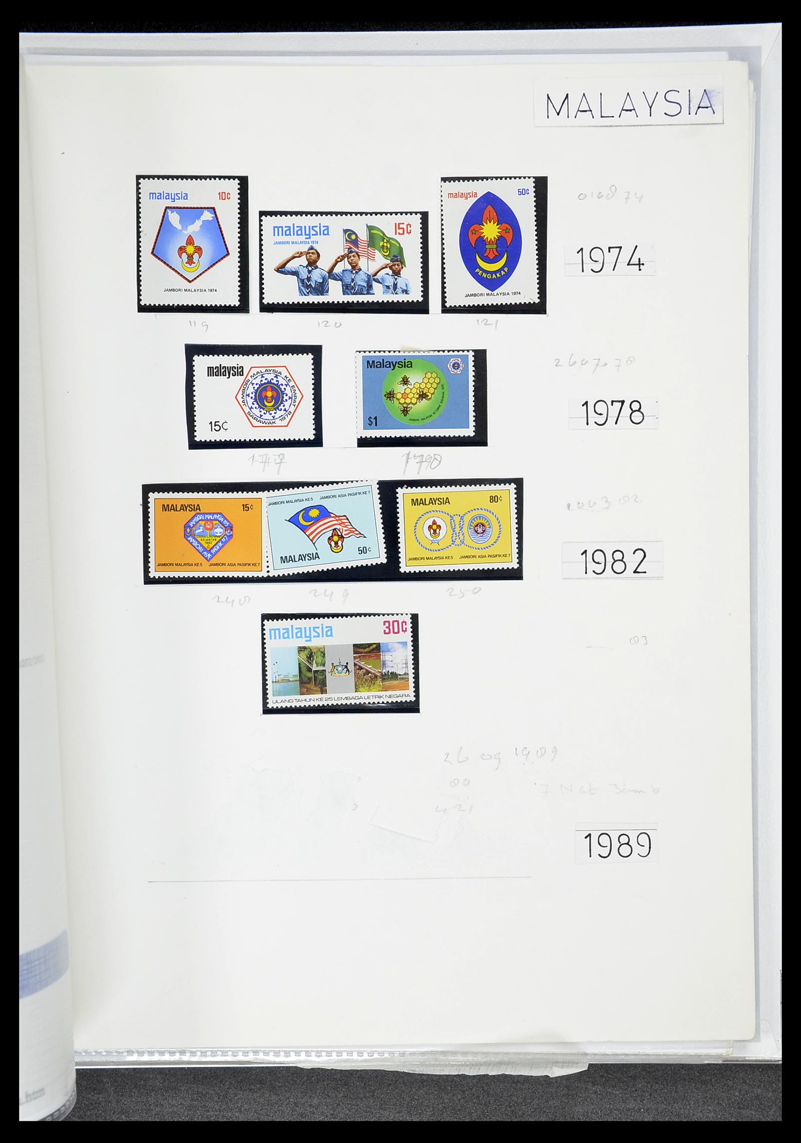 34516 097 - Postzegelverzameling 34516 Motief Scouting 1931-2007.