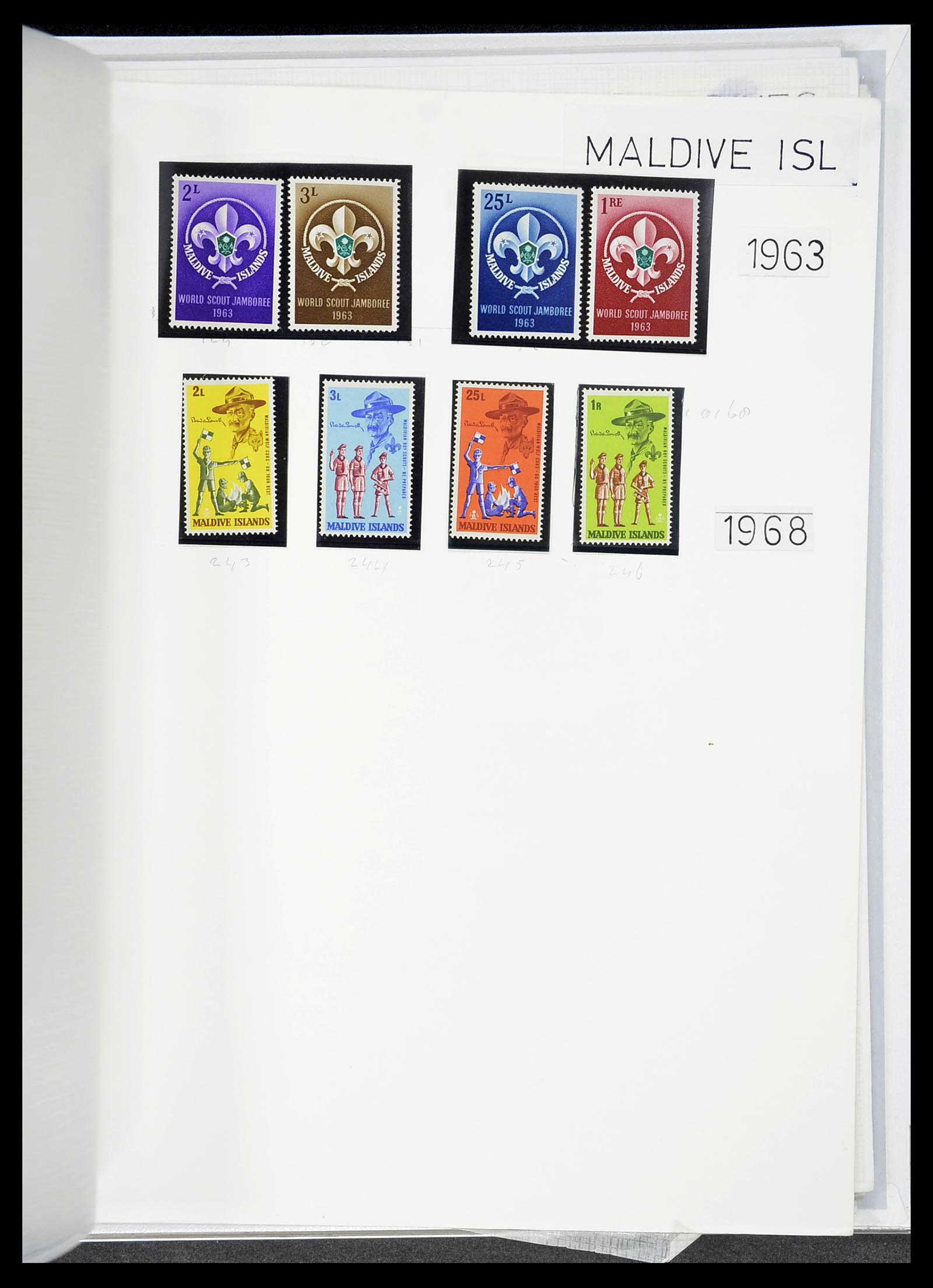 34516 098 - Postzegelverzameling 34516 Motief Scouting 1931-2007.
