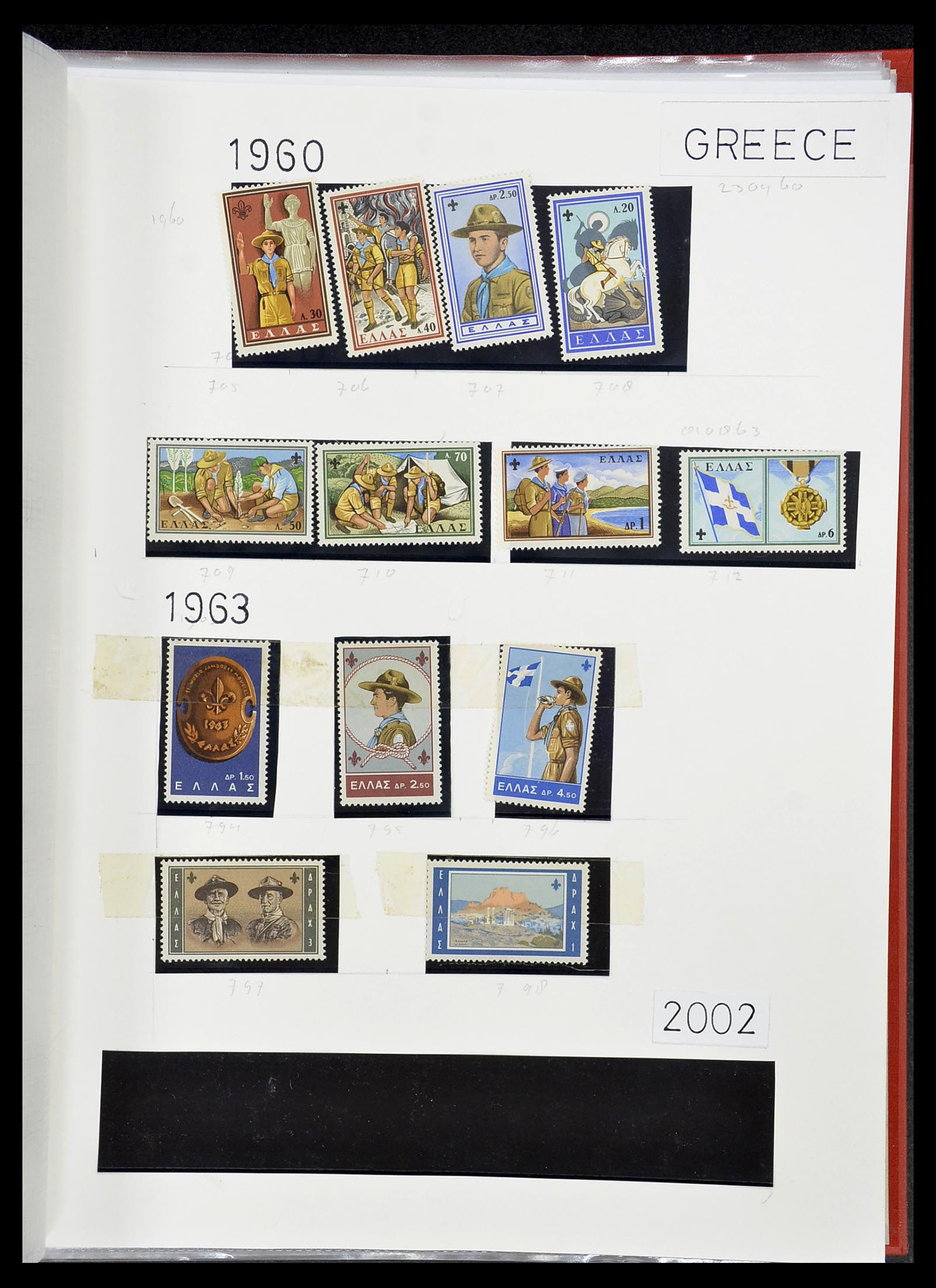 34516 121 - Postzegelverzameling 34516 Motief Scouting 1931-2007.