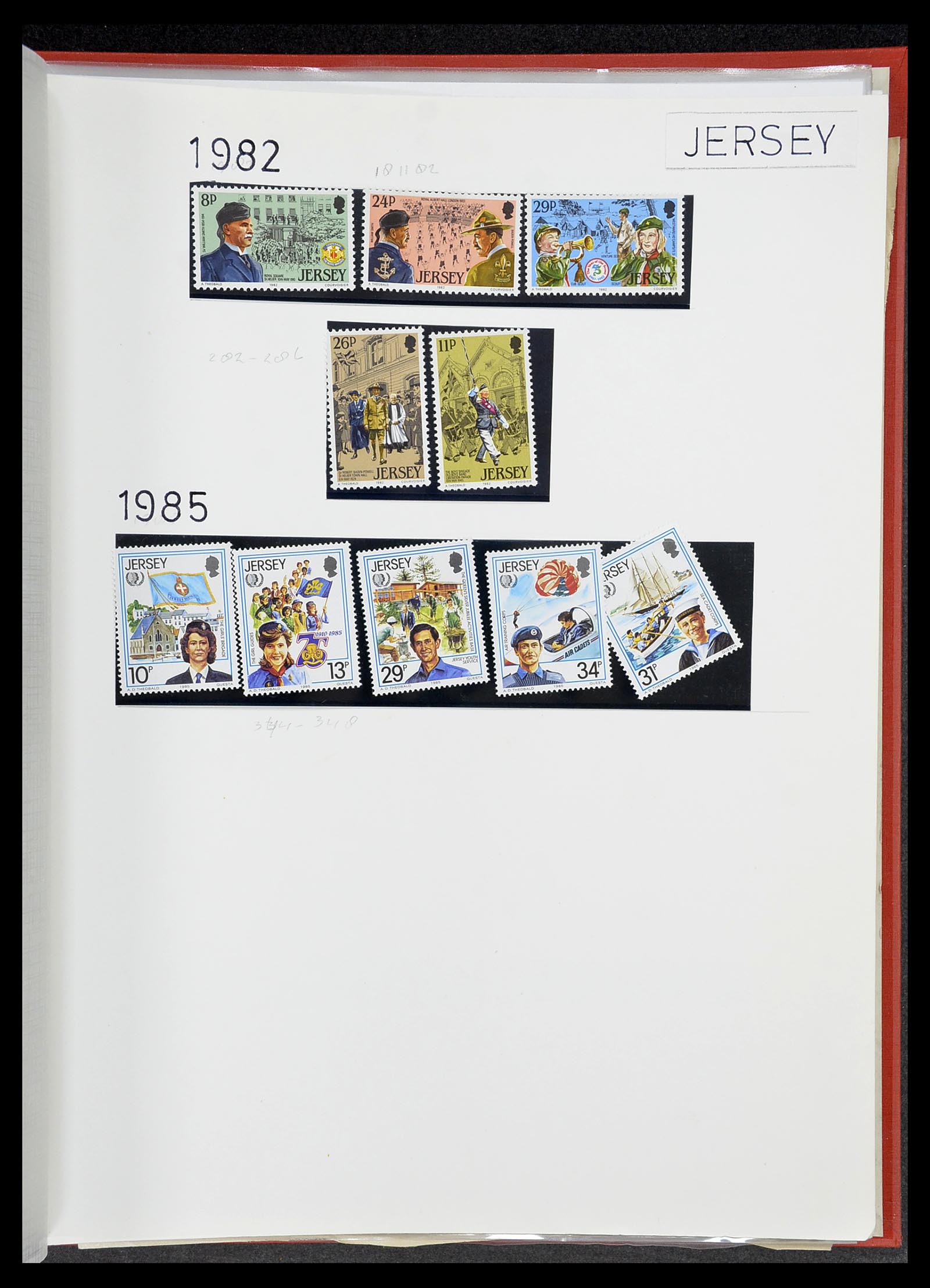 34516 124 - Postzegelverzameling 34516 Motief Scouting 1931-2007.