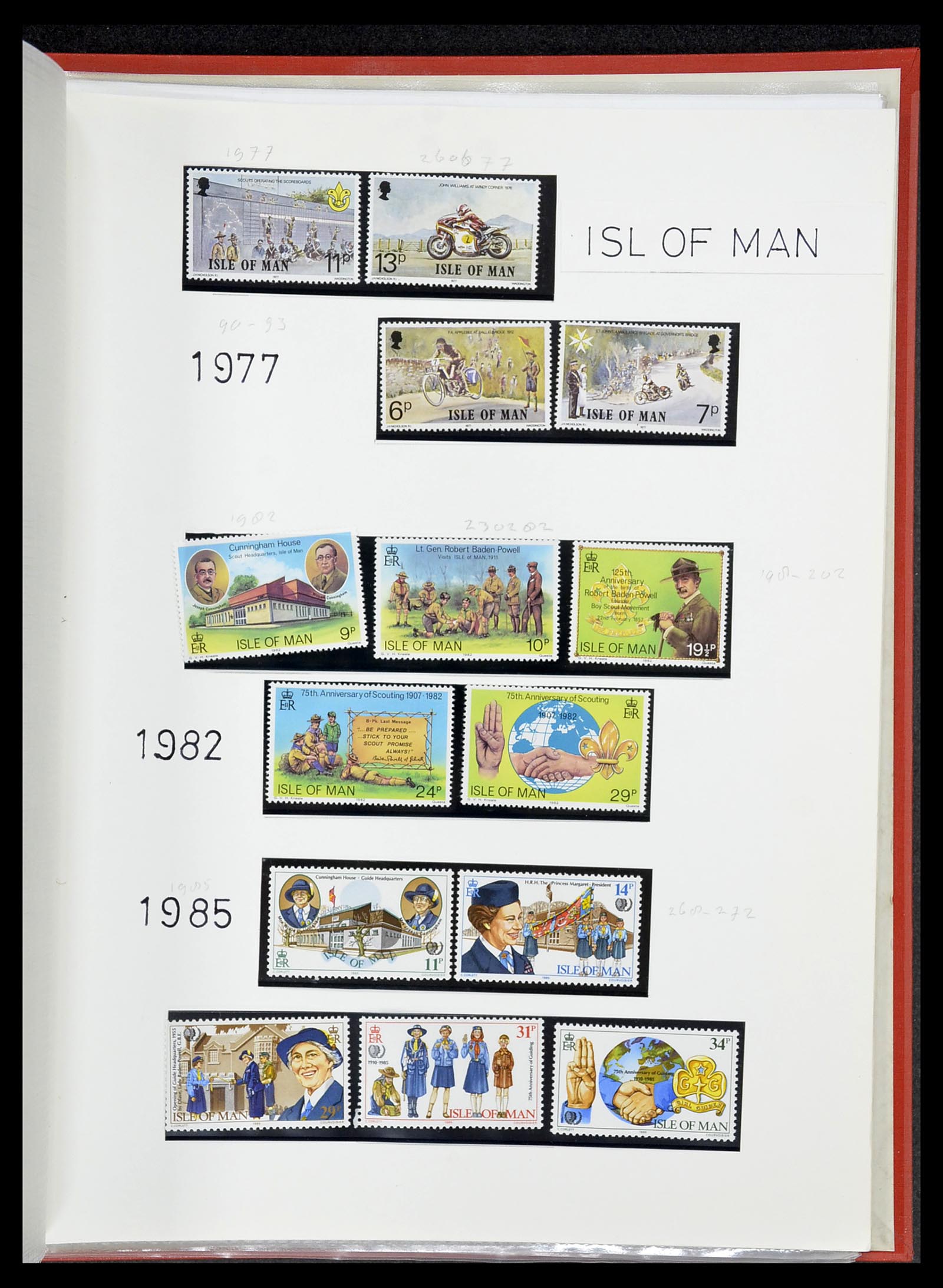 34516 127 - Postzegelverzameling 34516 Motief Scouting 1931-2007.