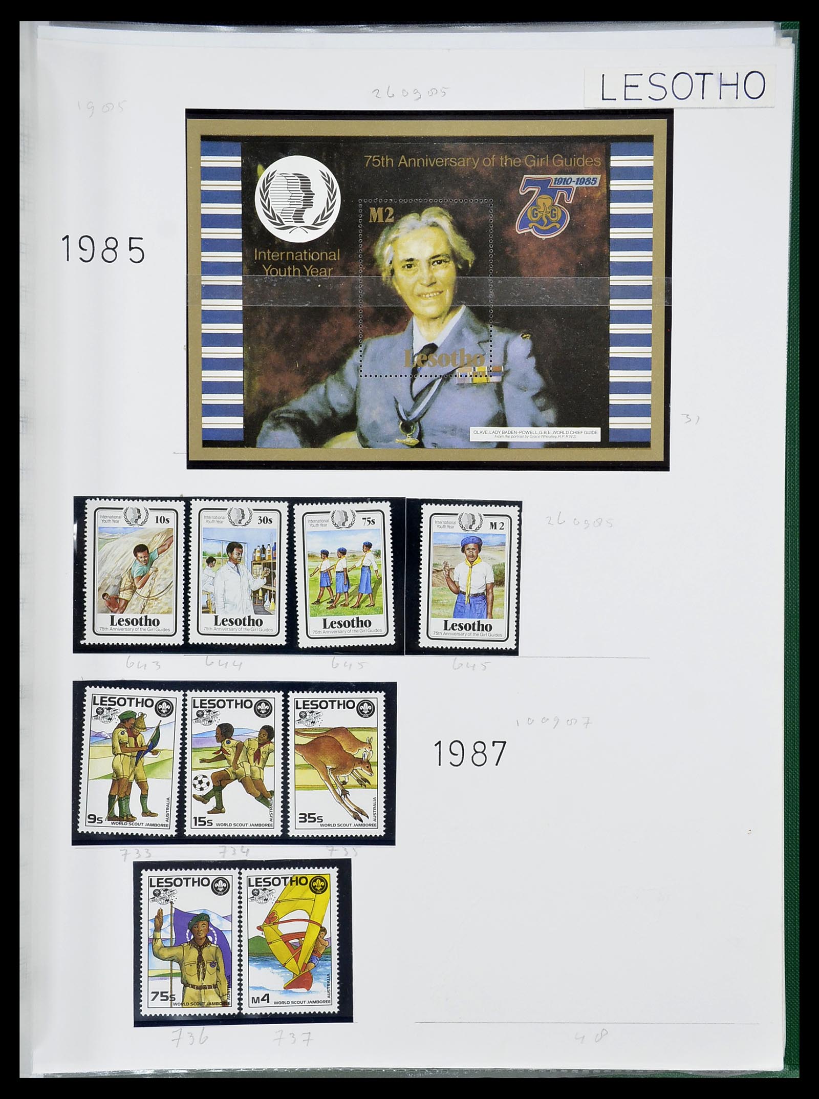 34516 130 - Postzegelverzameling 34516 Motief Scouting 1931-2007.