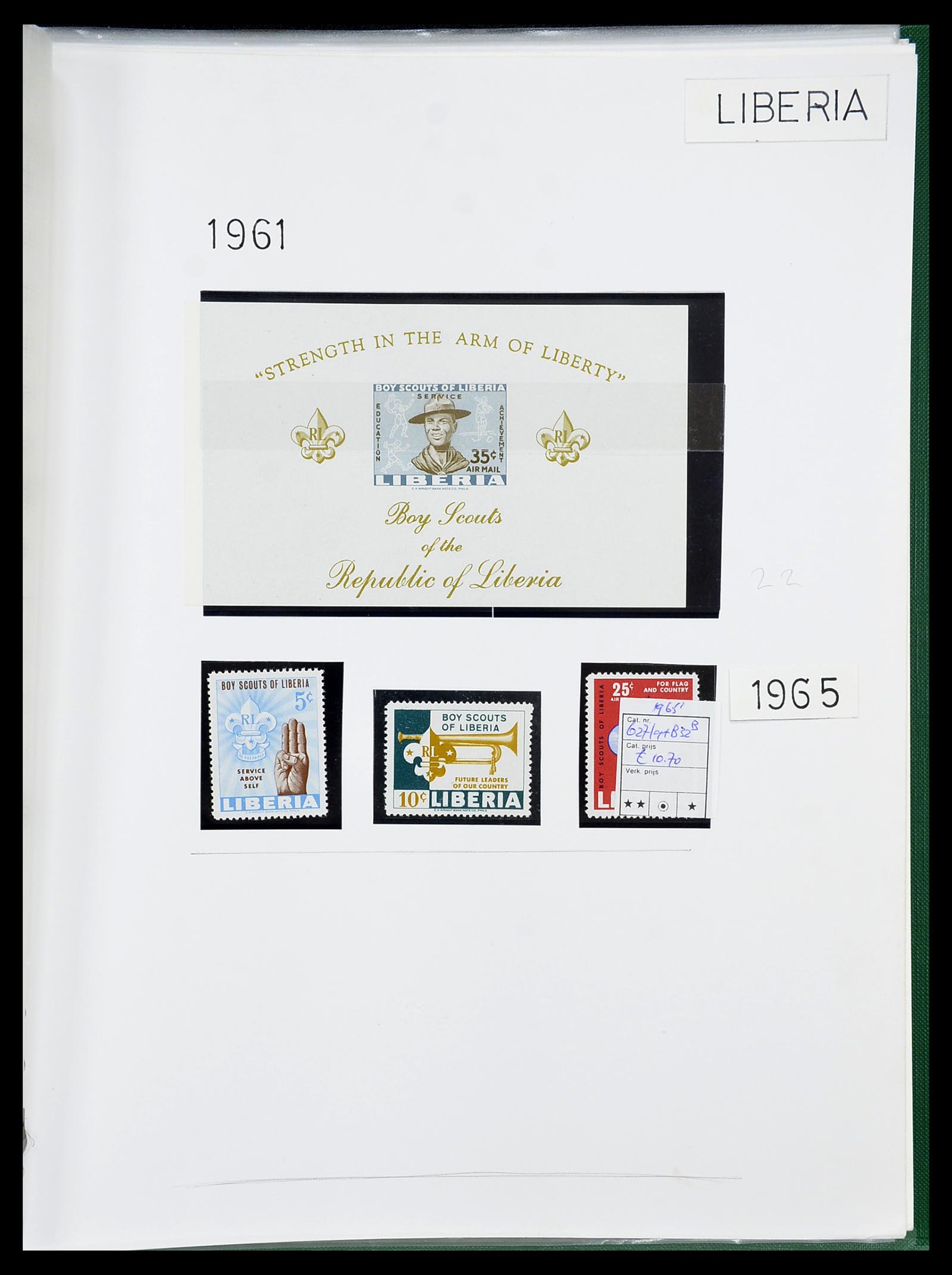 34516 131 - Postzegelverzameling 34516 Motief Scouting 1931-2007.