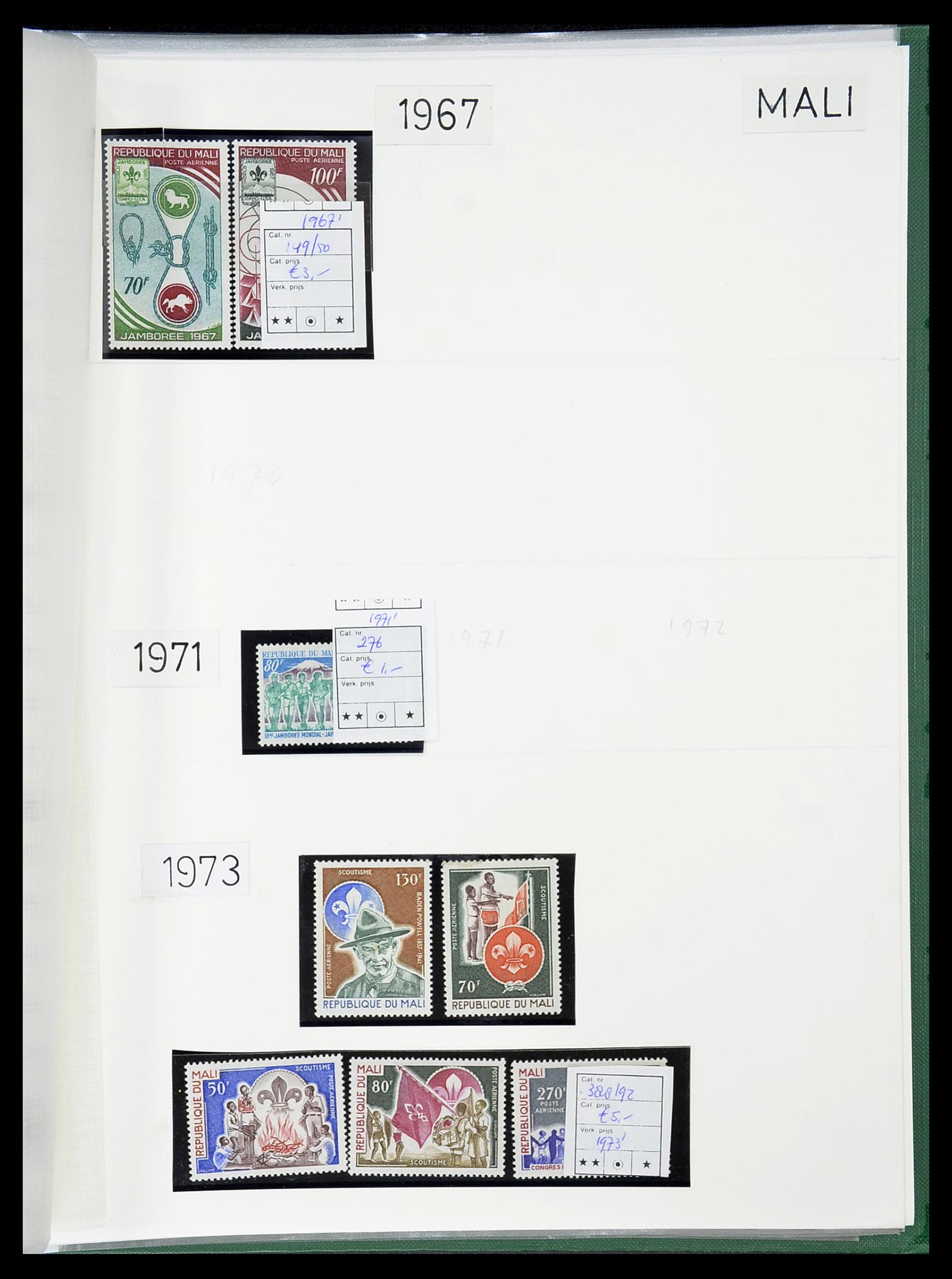 34516 134 - Postzegelverzameling 34516 Motief Scouting 1931-2007.