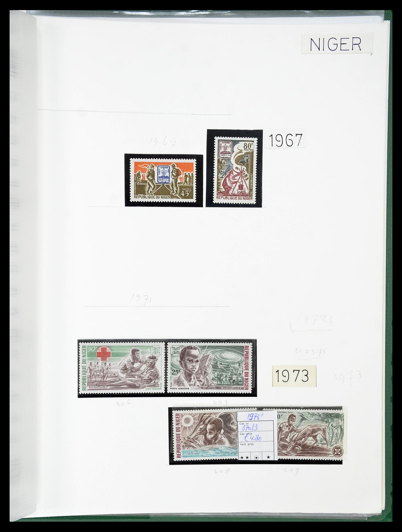 34516 136 - Postzegelverzameling 34516 Motief Scouting 1931-2007.