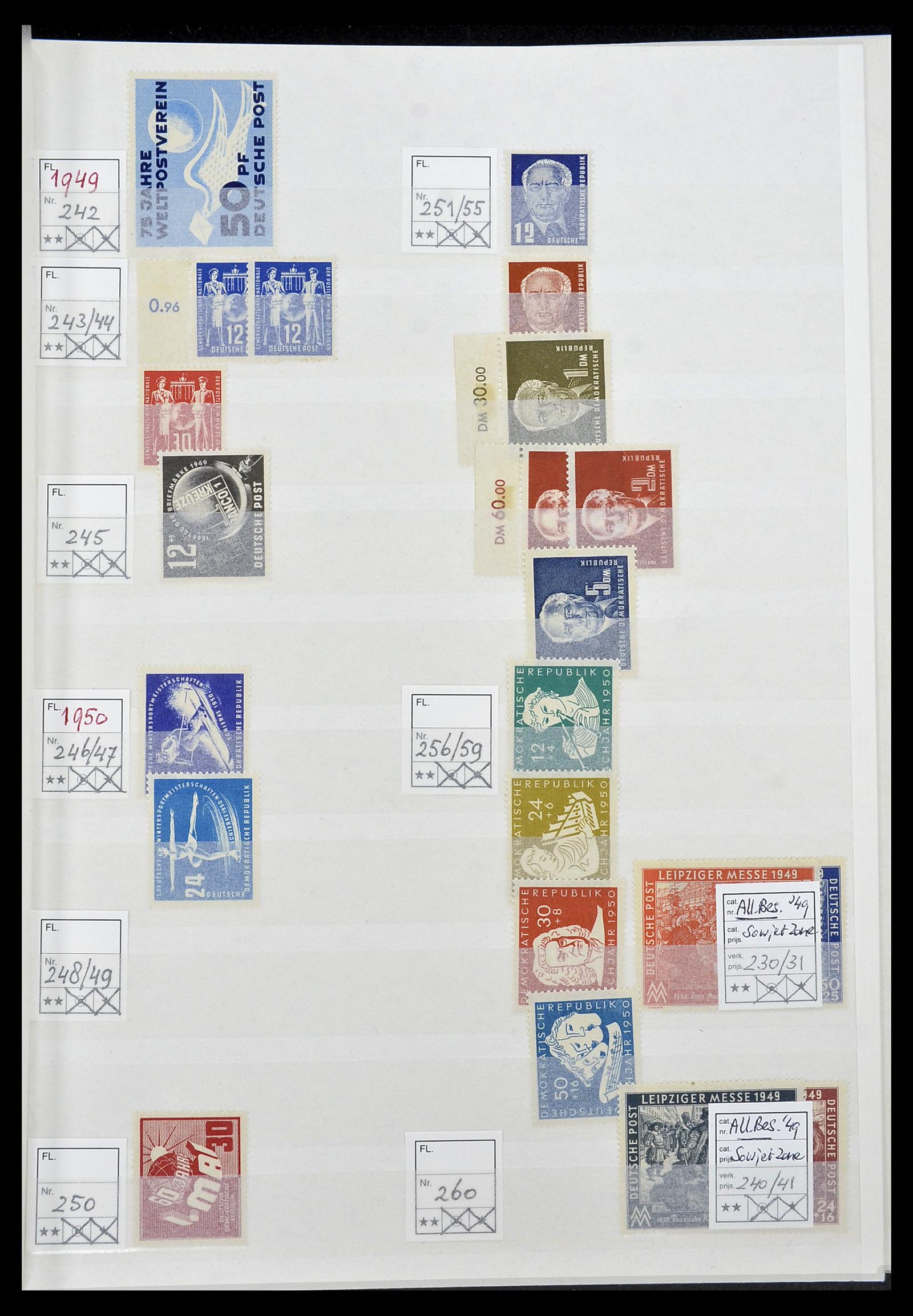 34517 001 - Postzegelverzameling 34517 DDR 1949-1990.