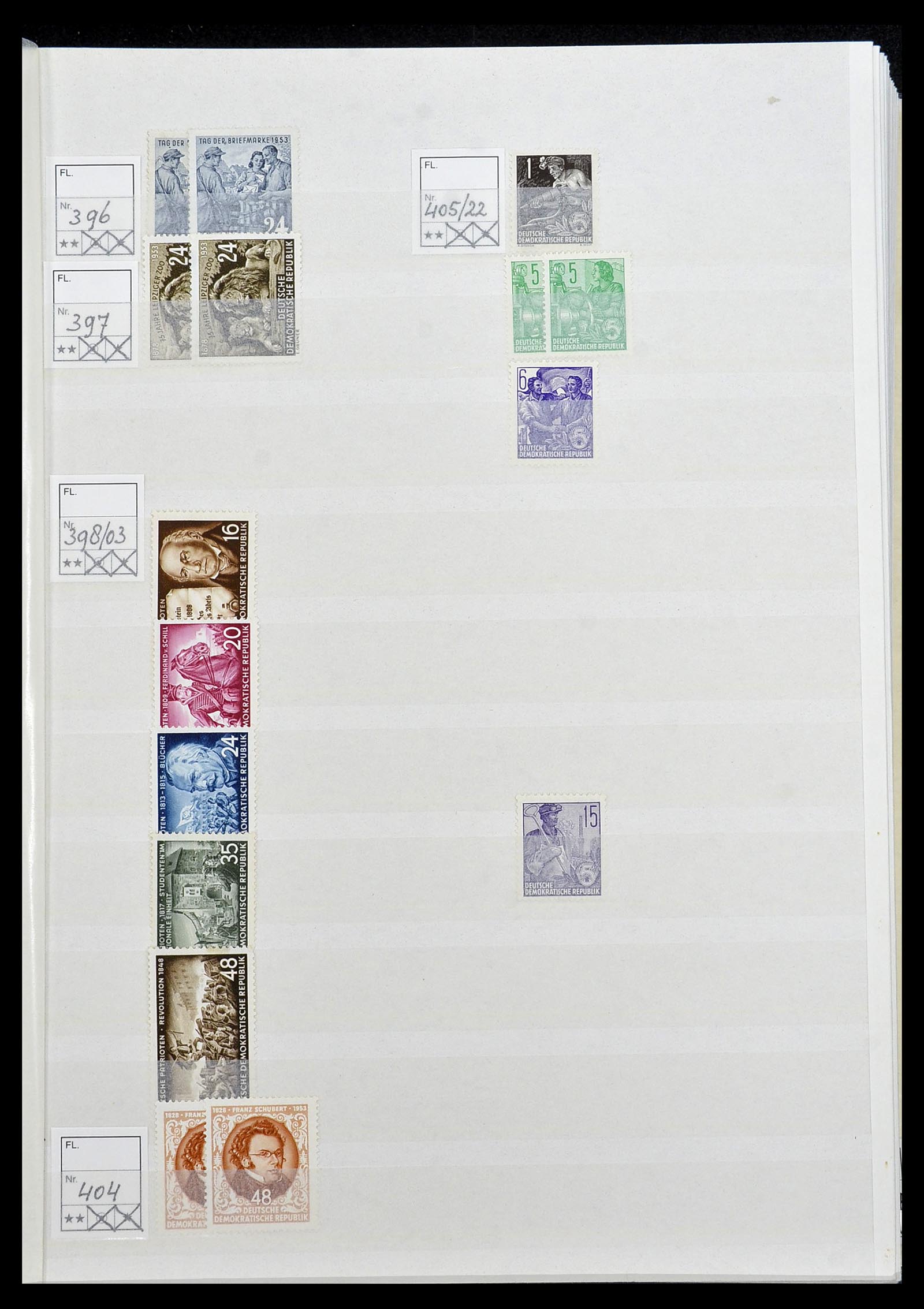 34517 009 - Postzegelverzameling 34517 DDR 1949-1990.