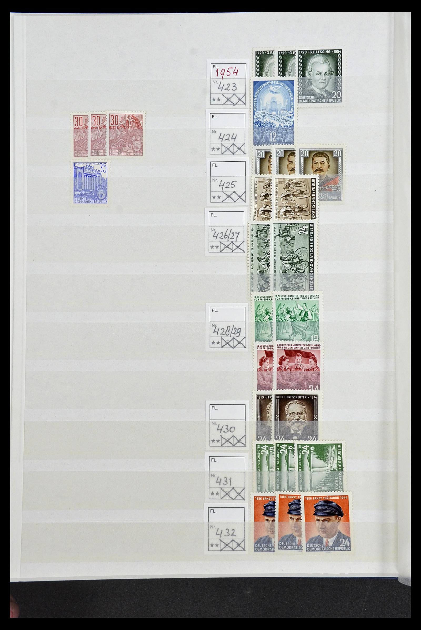 34517 010 - Stamp Collection 34517 GDR 1949-1990.
