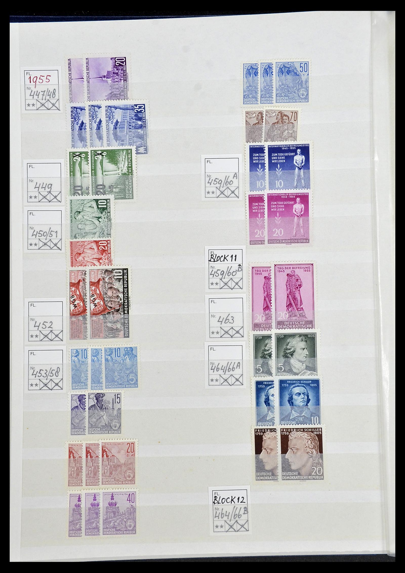34517 012 - Stamp Collection 34517 GDR 1949-1990.