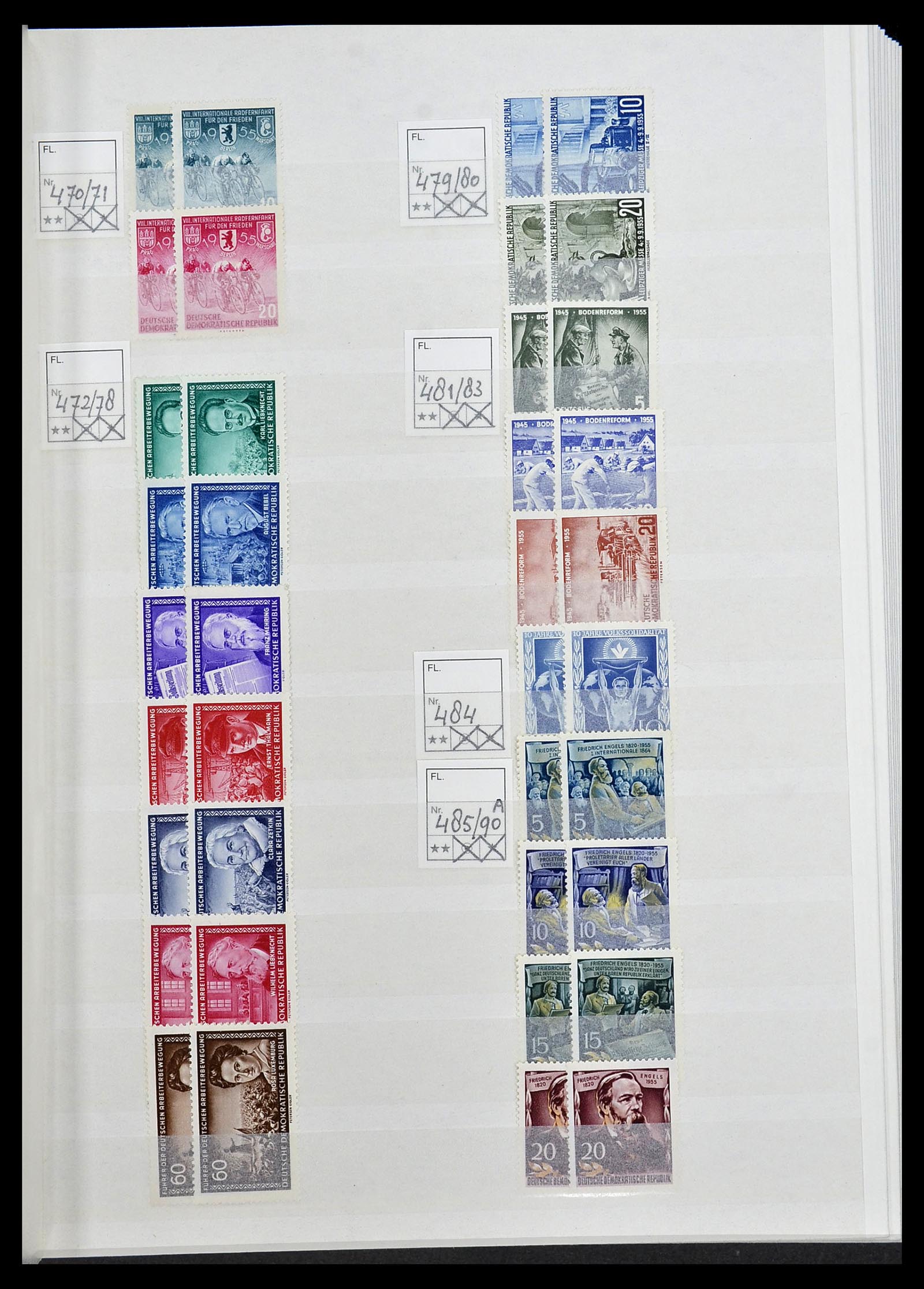 34517 013 - Stamp Collection 34517 GDR 1949-1990.