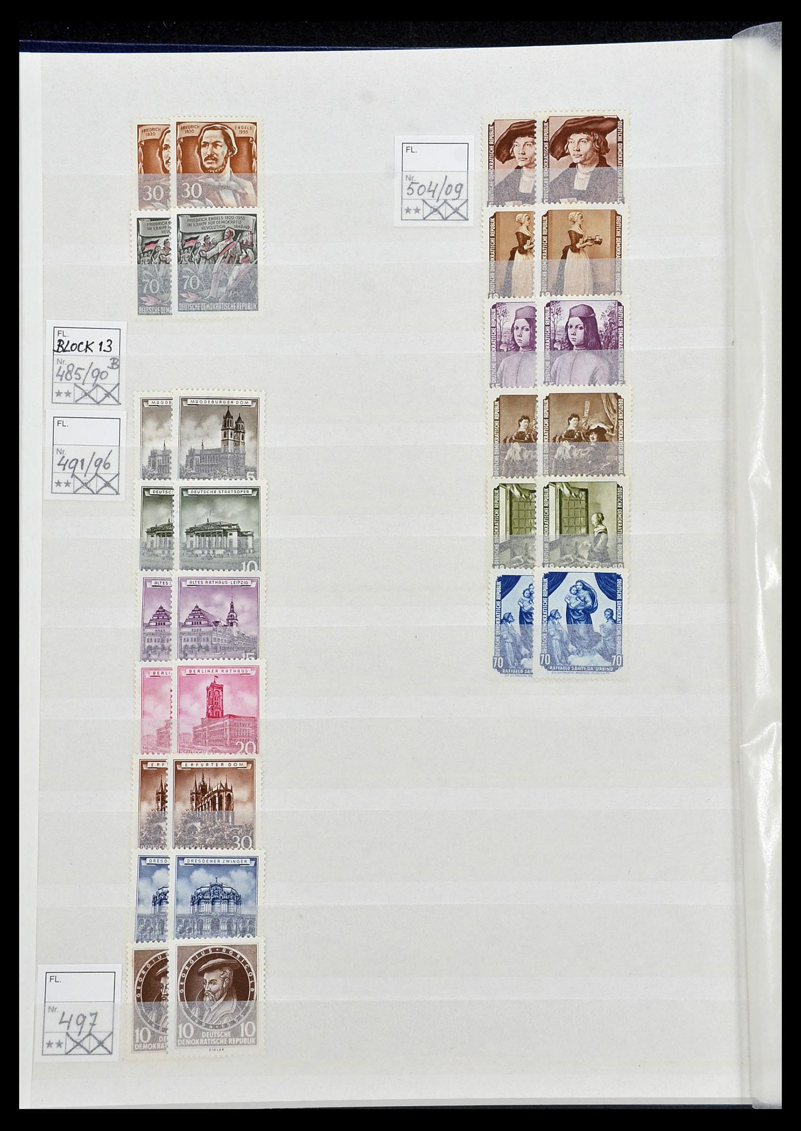 34517 014 - Stamp Collection 34517 GDR 1949-1990.