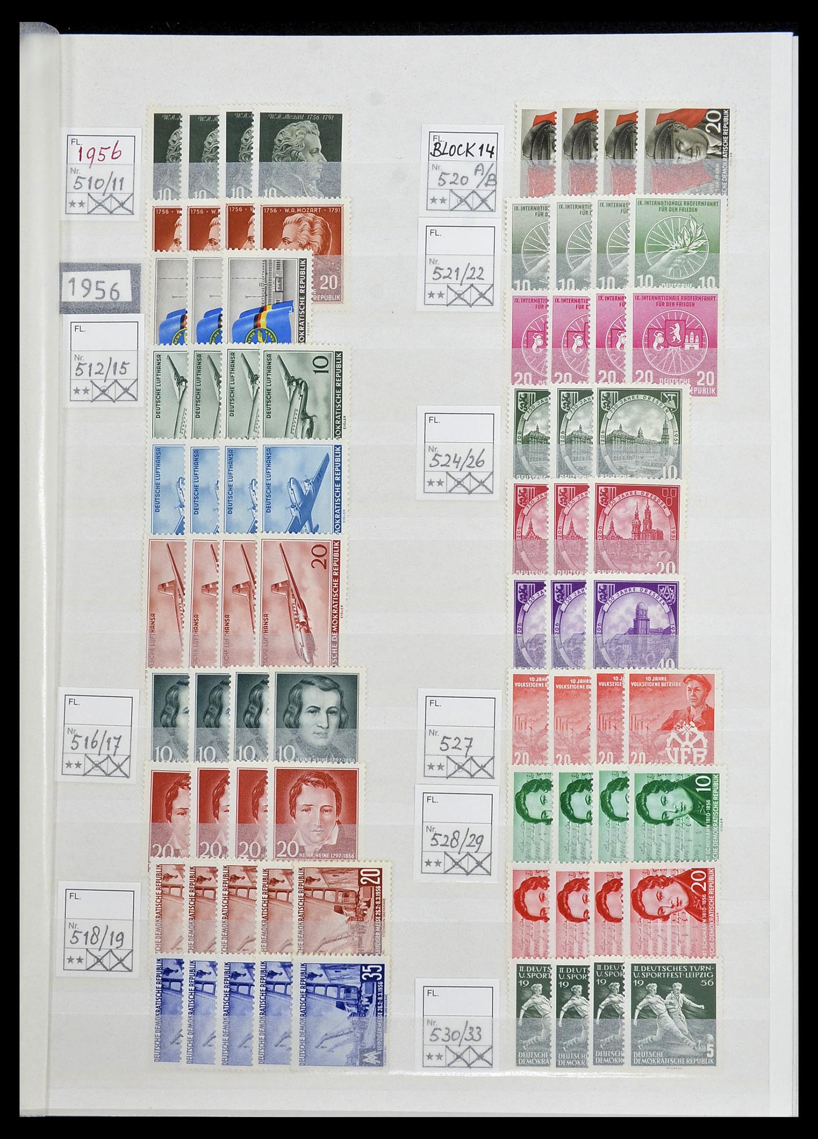34517 015 - Postzegelverzameling 34517 DDR 1949-1990.