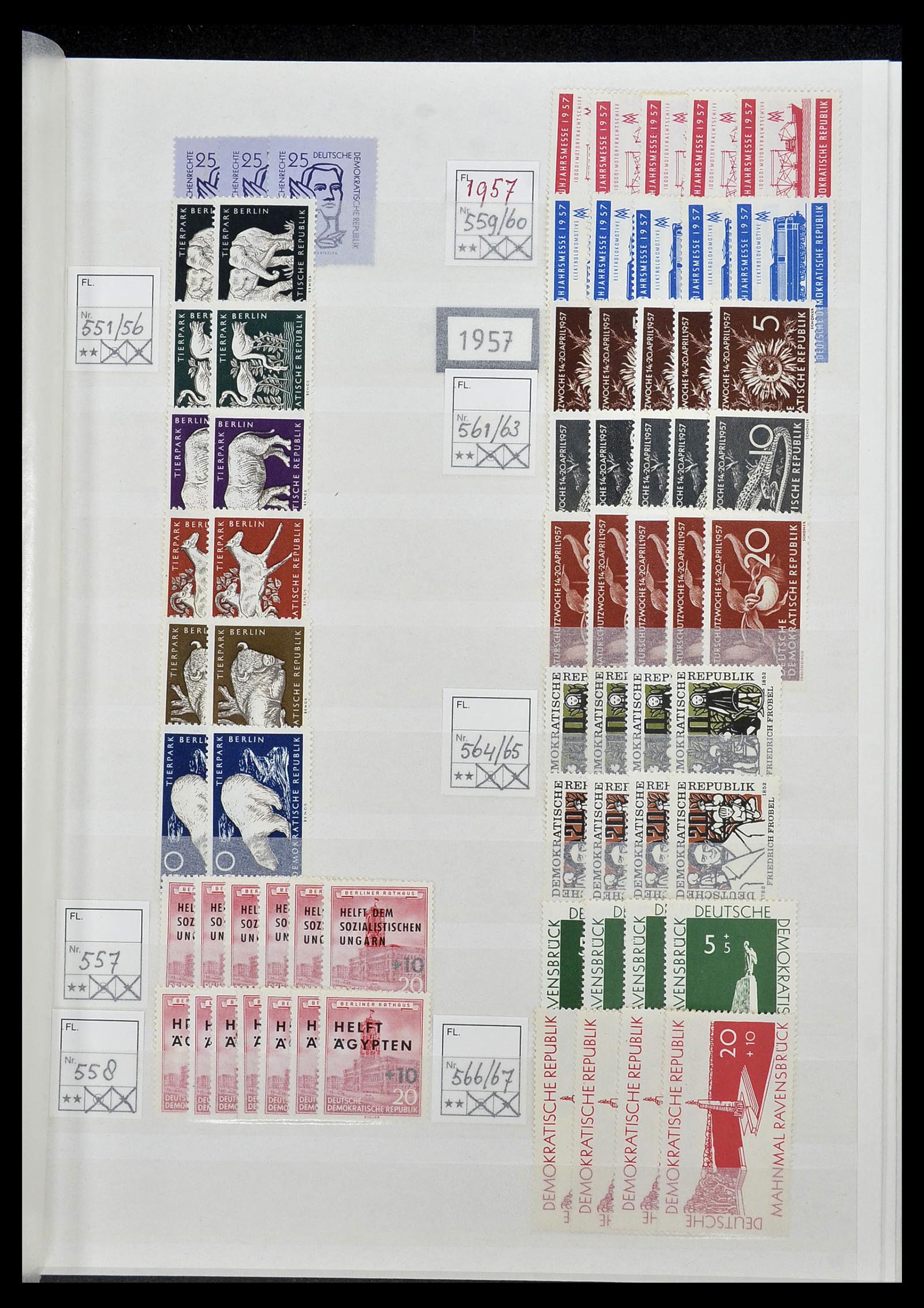 34517 017 - Postzegelverzameling 34517 DDR 1949-1990.