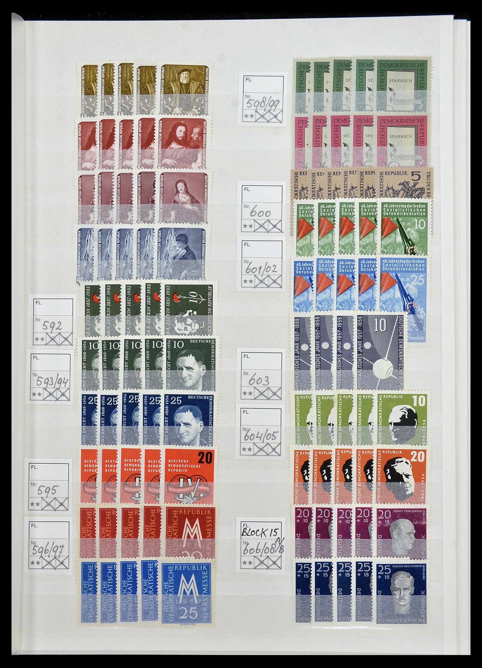 34517 019 - Stamp Collection 34517 GDR 1949-1990.