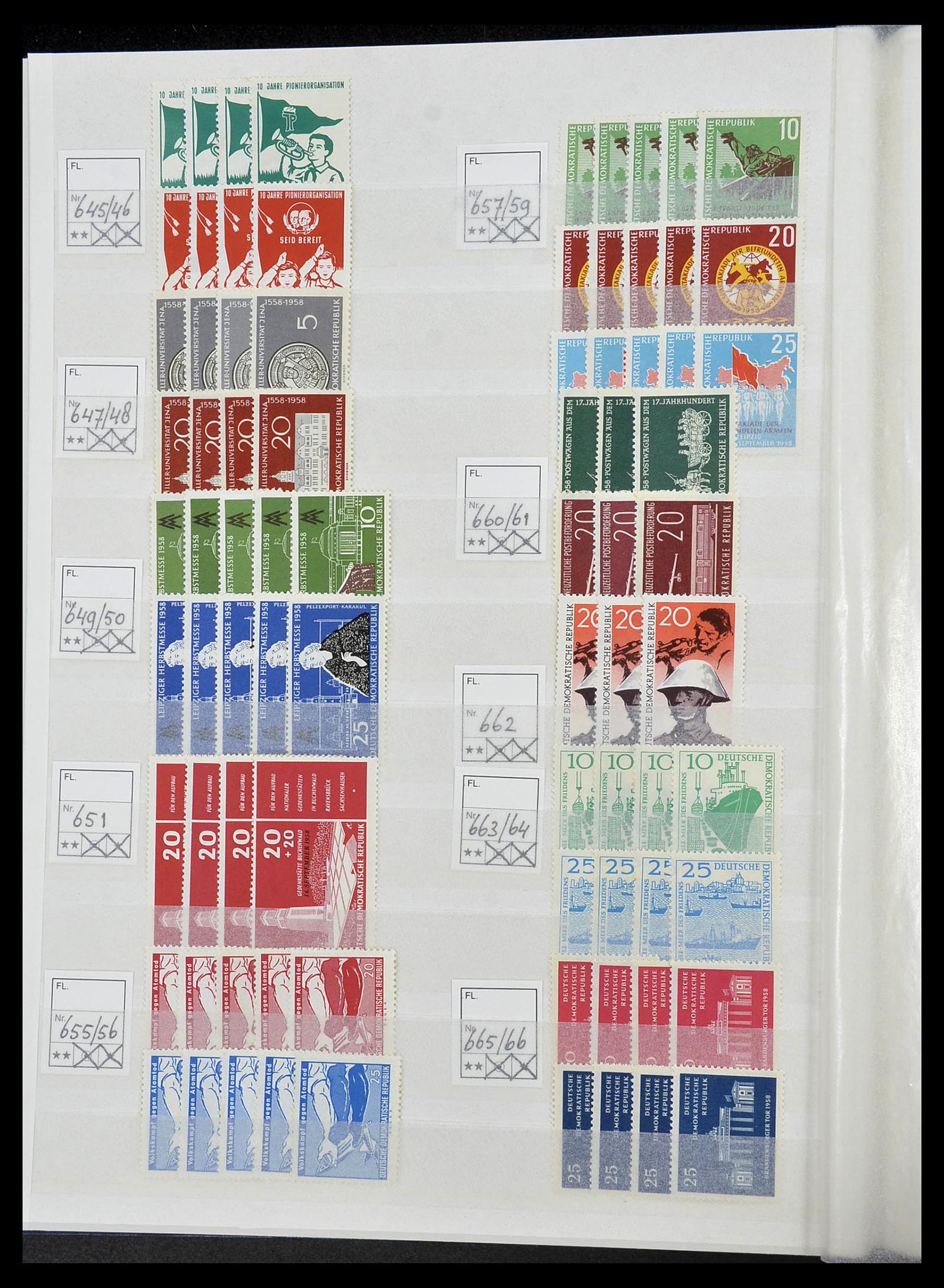 34517 022 - Postzegelverzameling 34517 DDR 1949-1990.