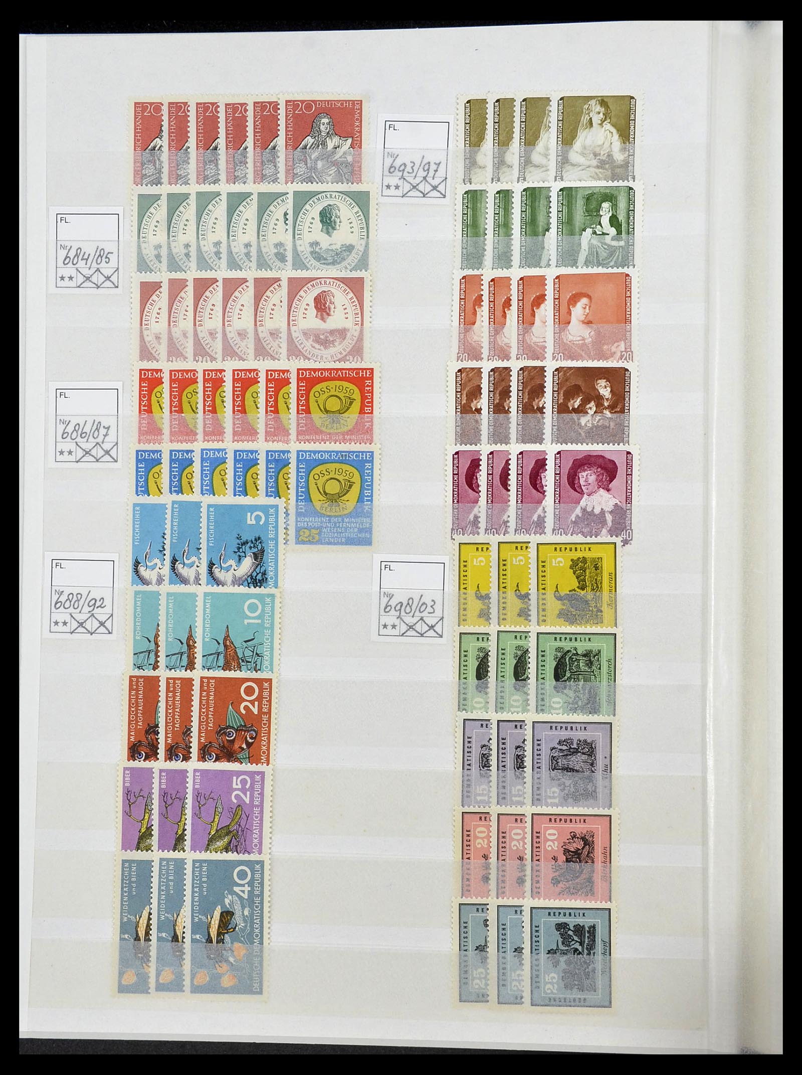 34517 024 - Stamp Collection 34517 GDR 1949-1990.