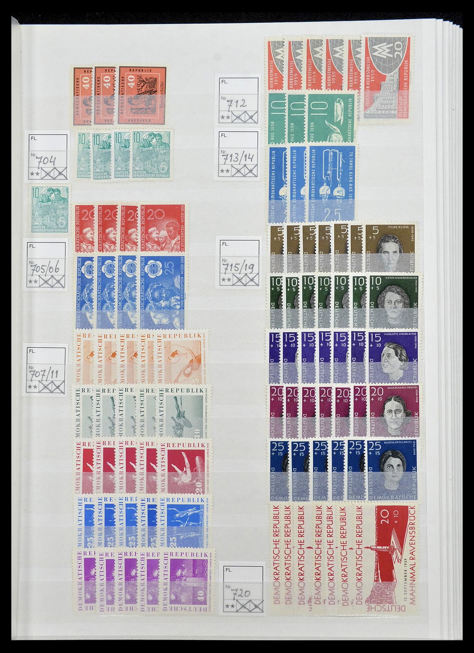 34517 025 - Stamp Collection 34517 GDR 1949-1990.