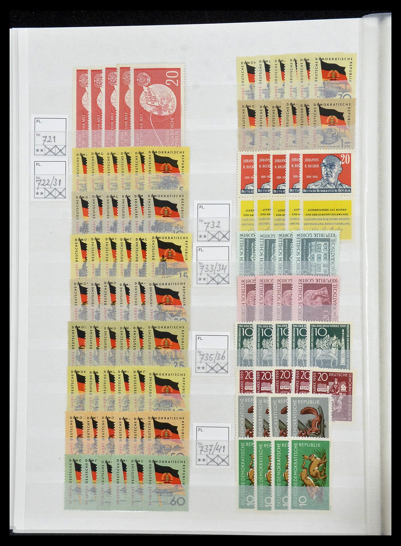 34517 026 - Stamp Collection 34517 GDR 1949-1990.