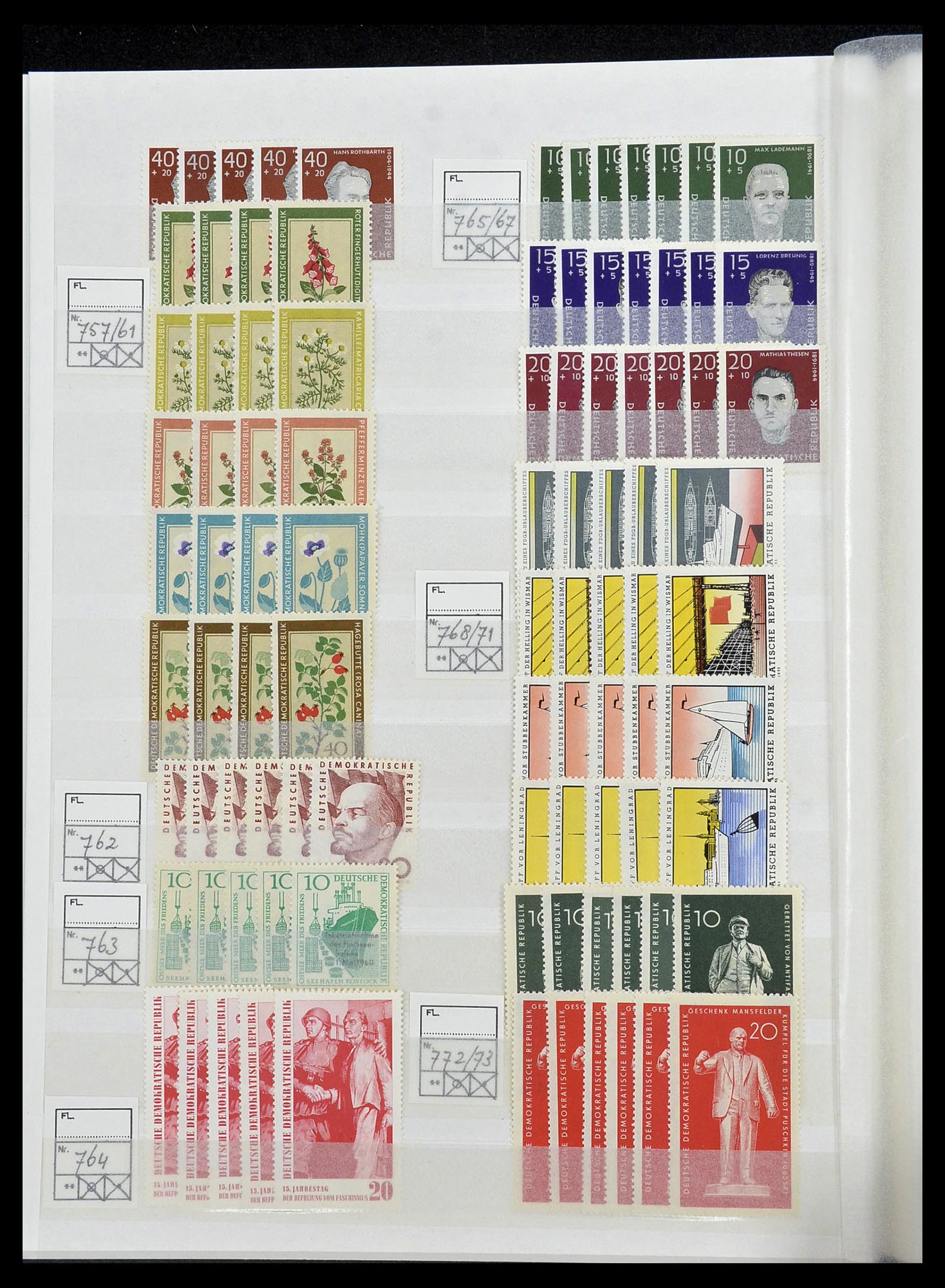 34517 028 - Stamp Collection 34517 GDR 1949-1990.