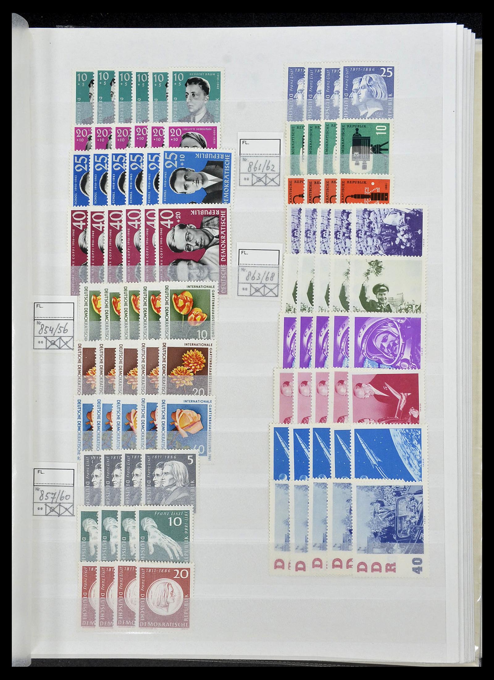 34517 033 - Postzegelverzameling 34517 DDR 1949-1990.