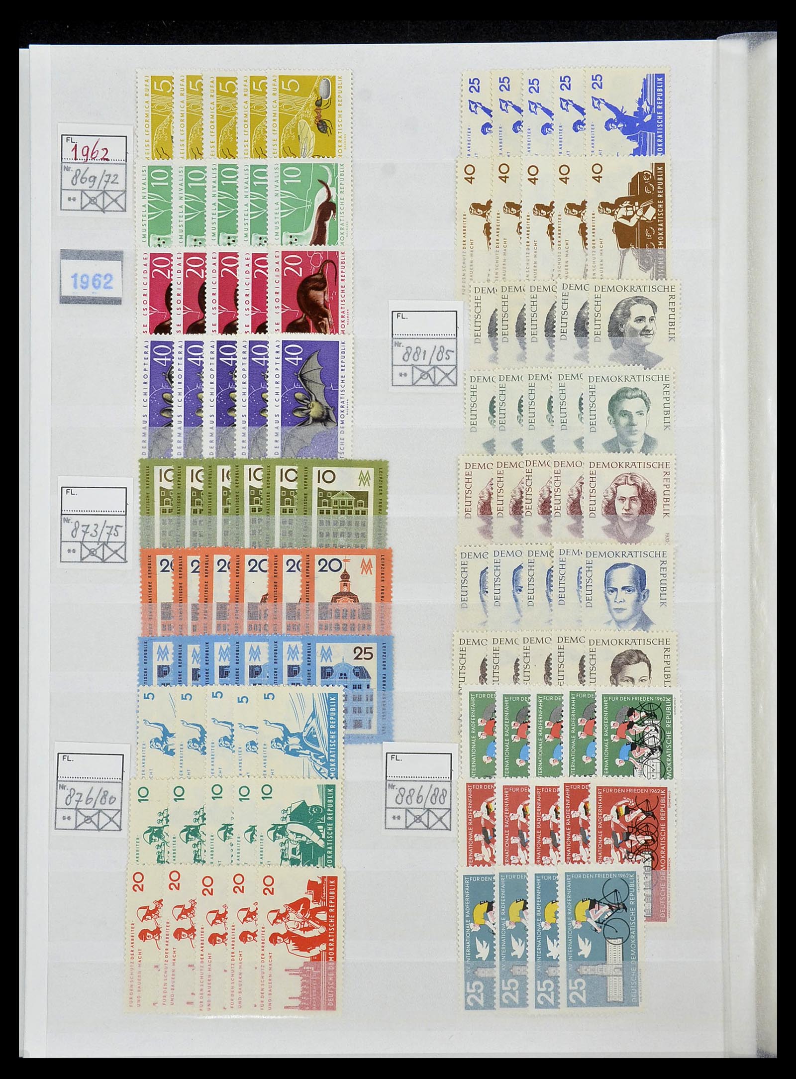 34517 034 - Postzegelverzameling 34517 DDR 1949-1990.