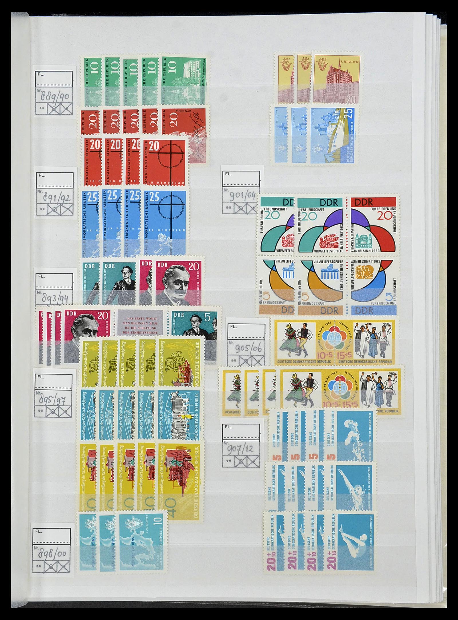 34517 035 - Postzegelverzameling 34517 DDR 1949-1990.