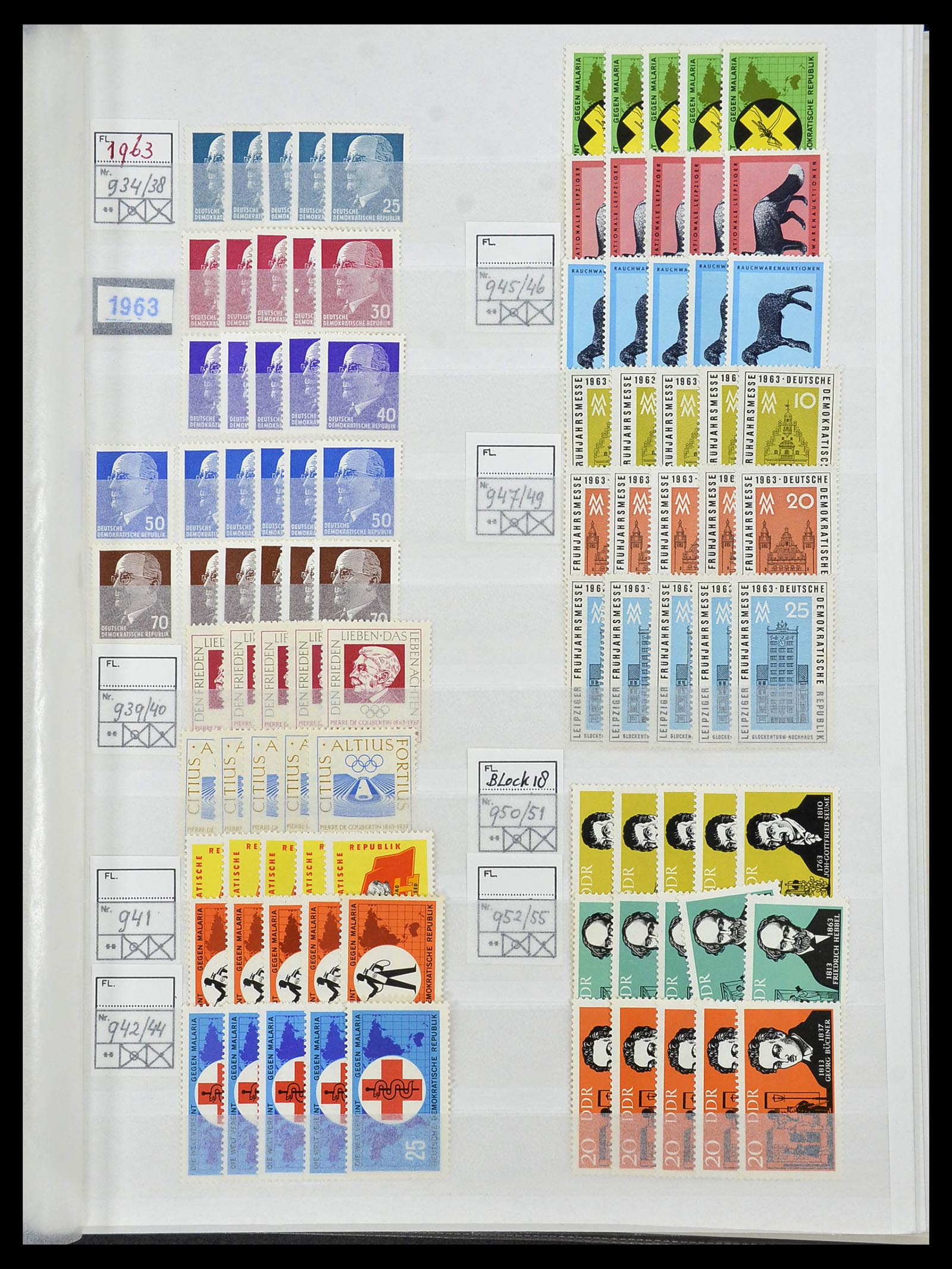 34517 037 - Postzegelverzameling 34517 DDR 1949-1990.