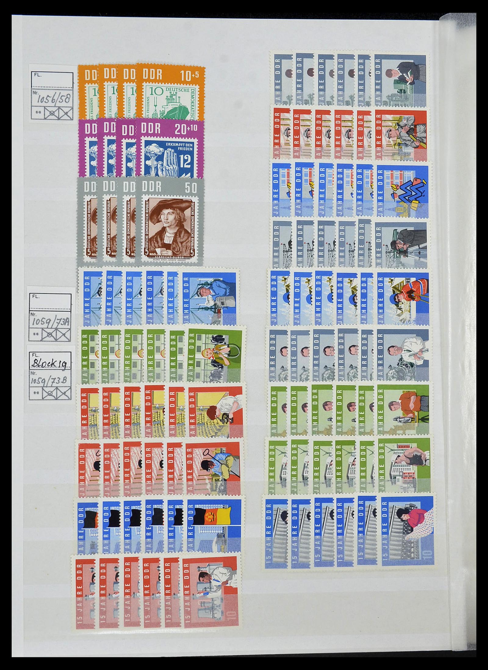 34517 044 - Postzegelverzameling 34517 DDR 1949-1990.