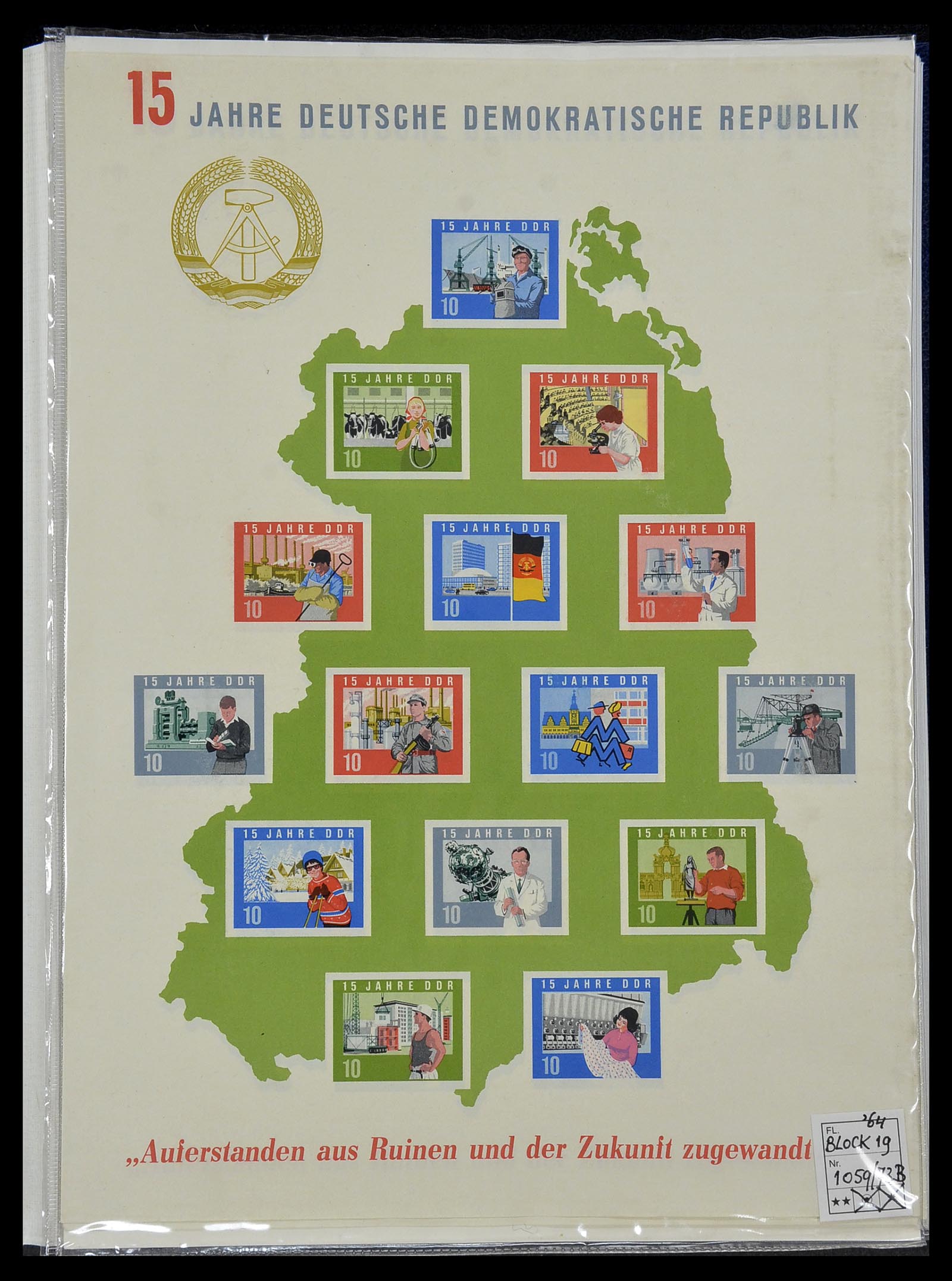 34517 045 - Postzegelverzameling 34517 DDR 1949-1990.