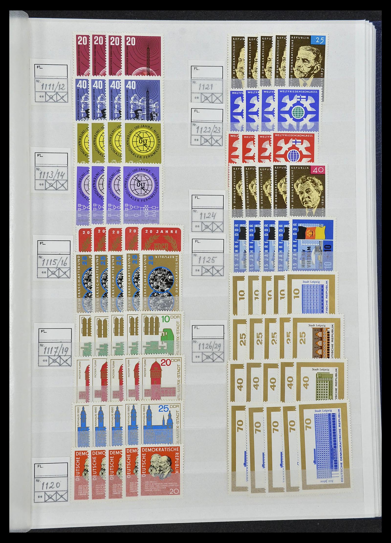 34517 050 - Postzegelverzameling 34517 DDR 1949-1990.