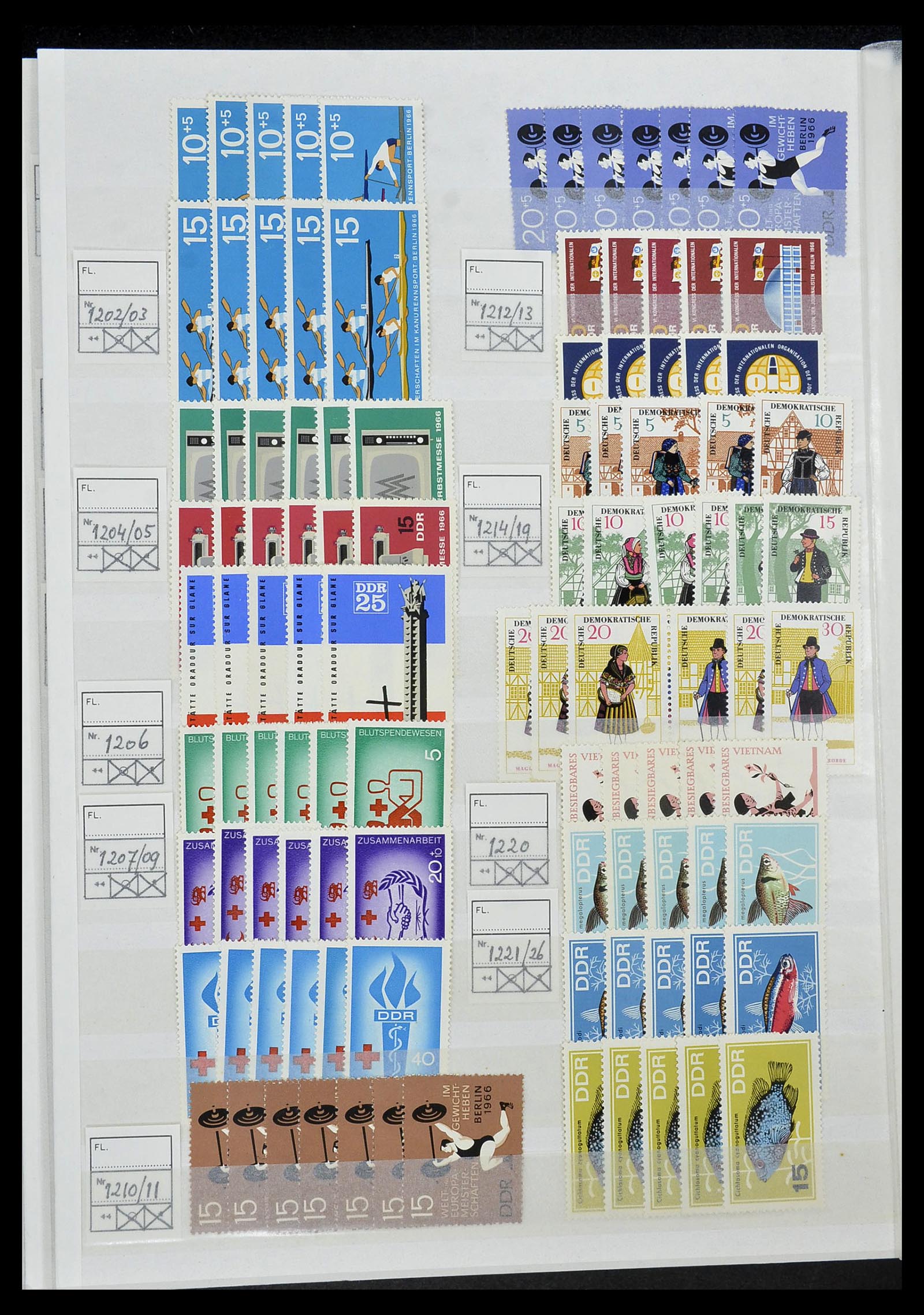 34517 055 - Postzegelverzameling 34517 DDR 1949-1990.