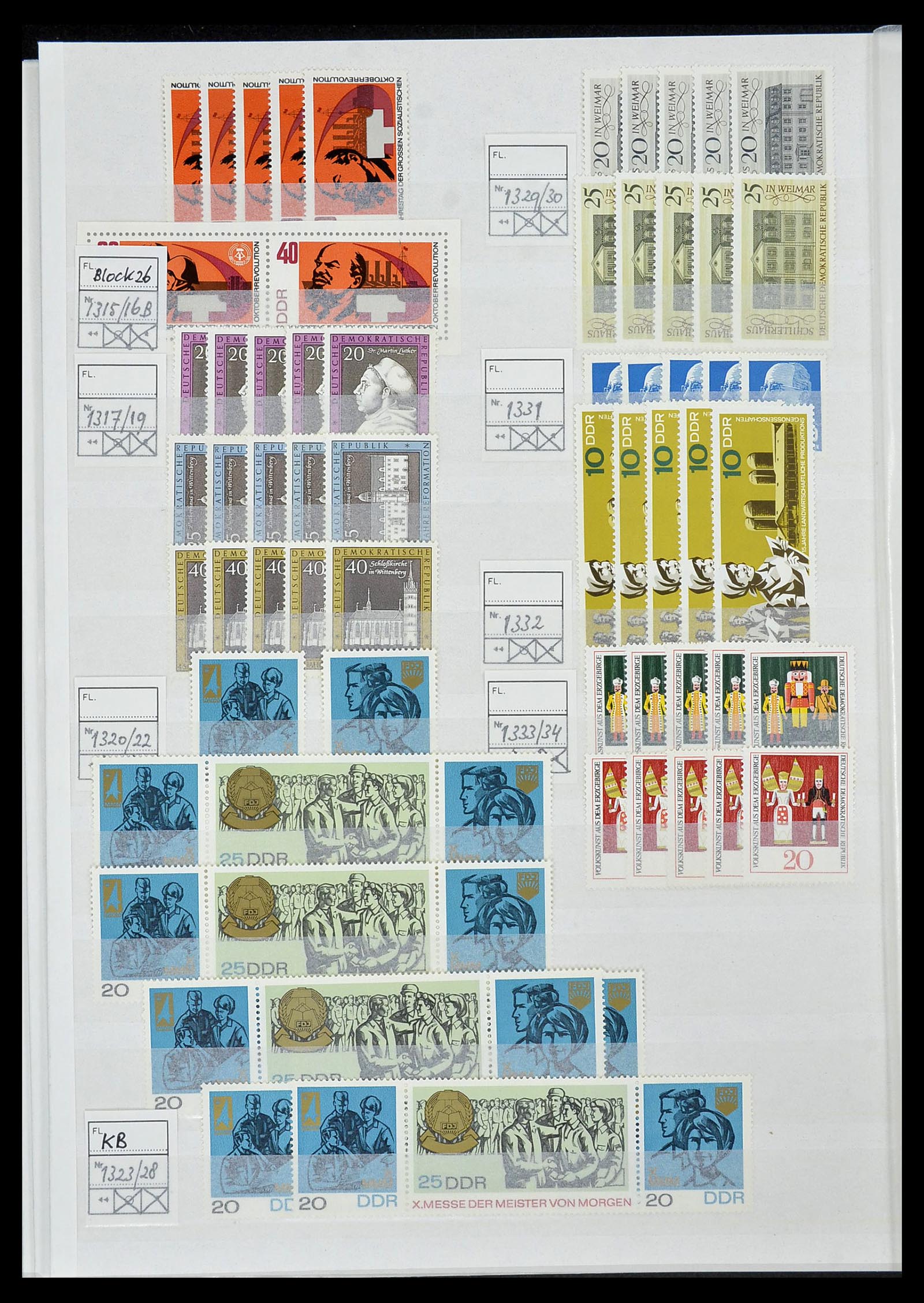 34517 061 - Postzegelverzameling 34517 DDR 1949-1990.