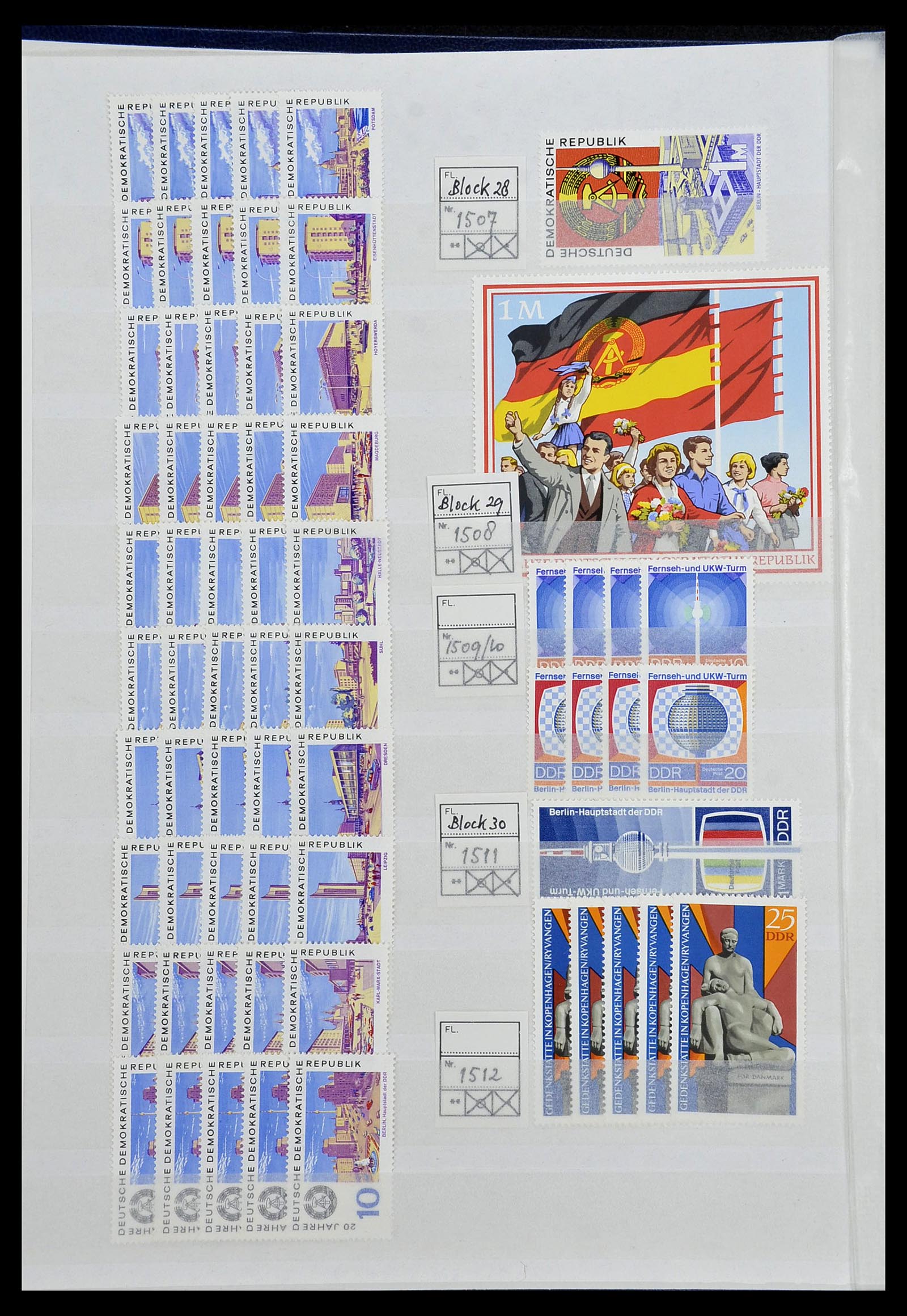 34517 071 - Stamp Collection 34517 GDR 1949-1990.