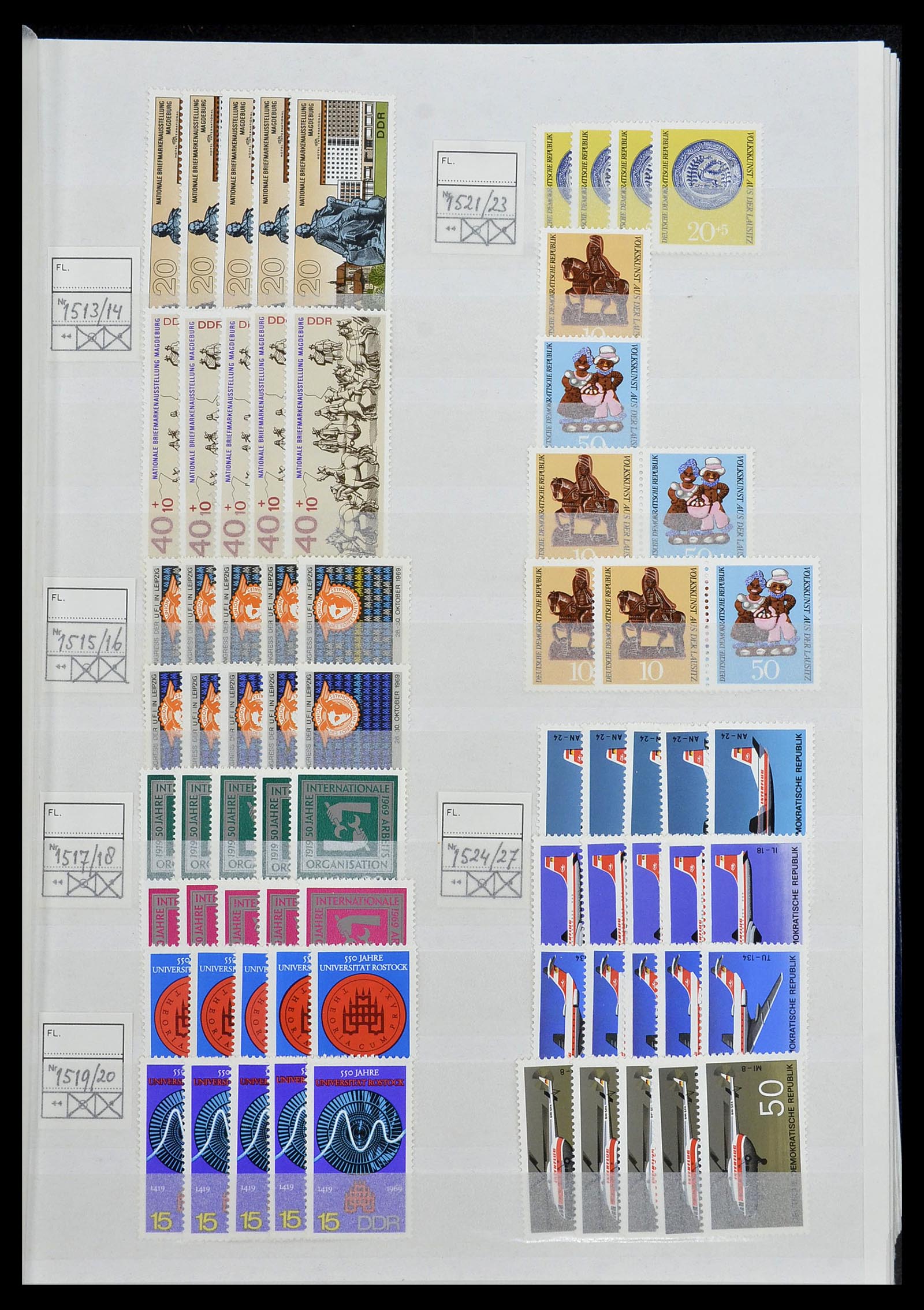 34517 072 - Stamp Collection 34517 GDR 1949-1990.