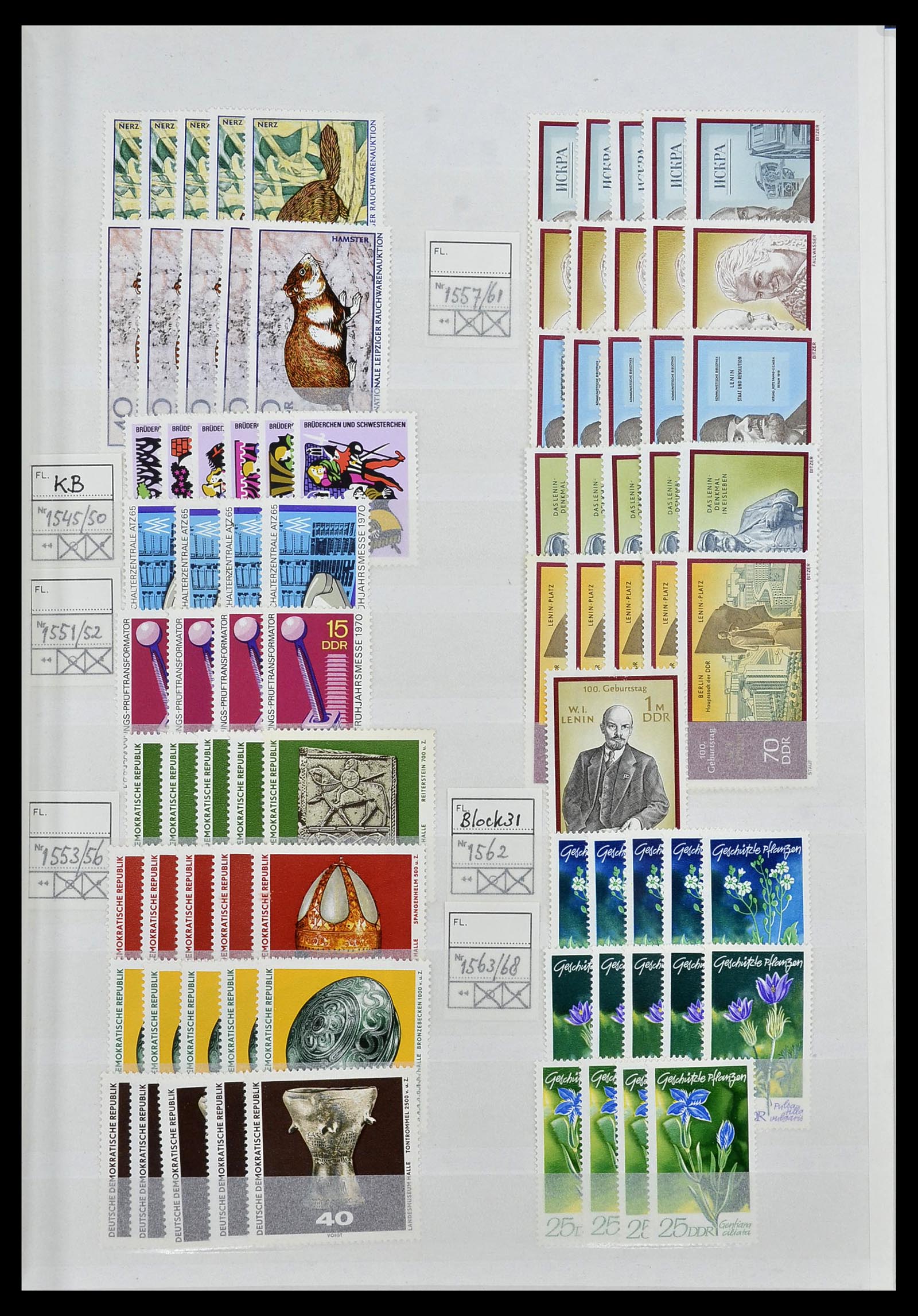 34517 074 - Postzegelverzameling 34517 DDR 1949-1990.