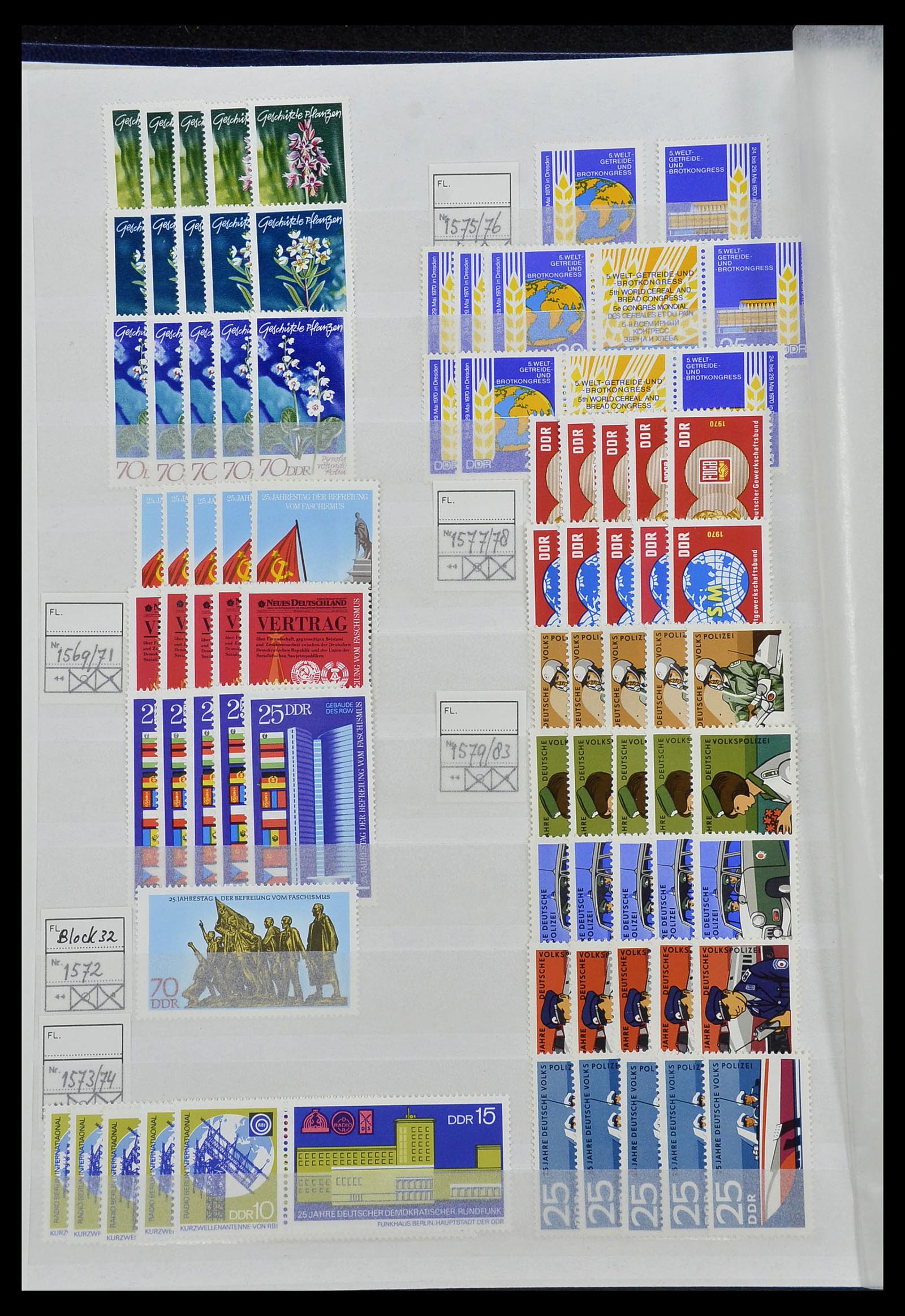 34517 075 - Stamp Collection 34517 GDR 1949-1990.