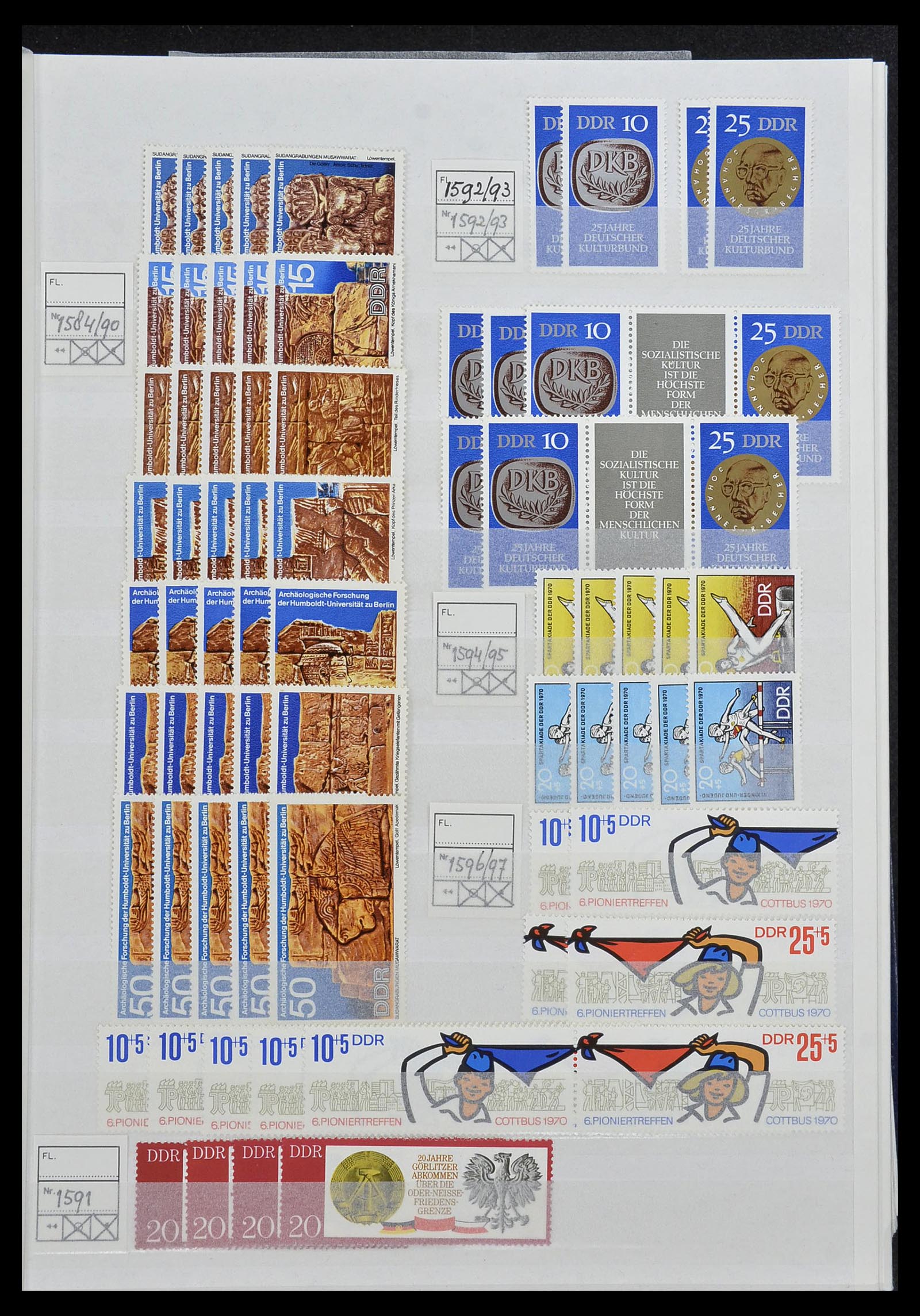 34517 076 - Postzegelverzameling 34517 DDR 1949-1990.