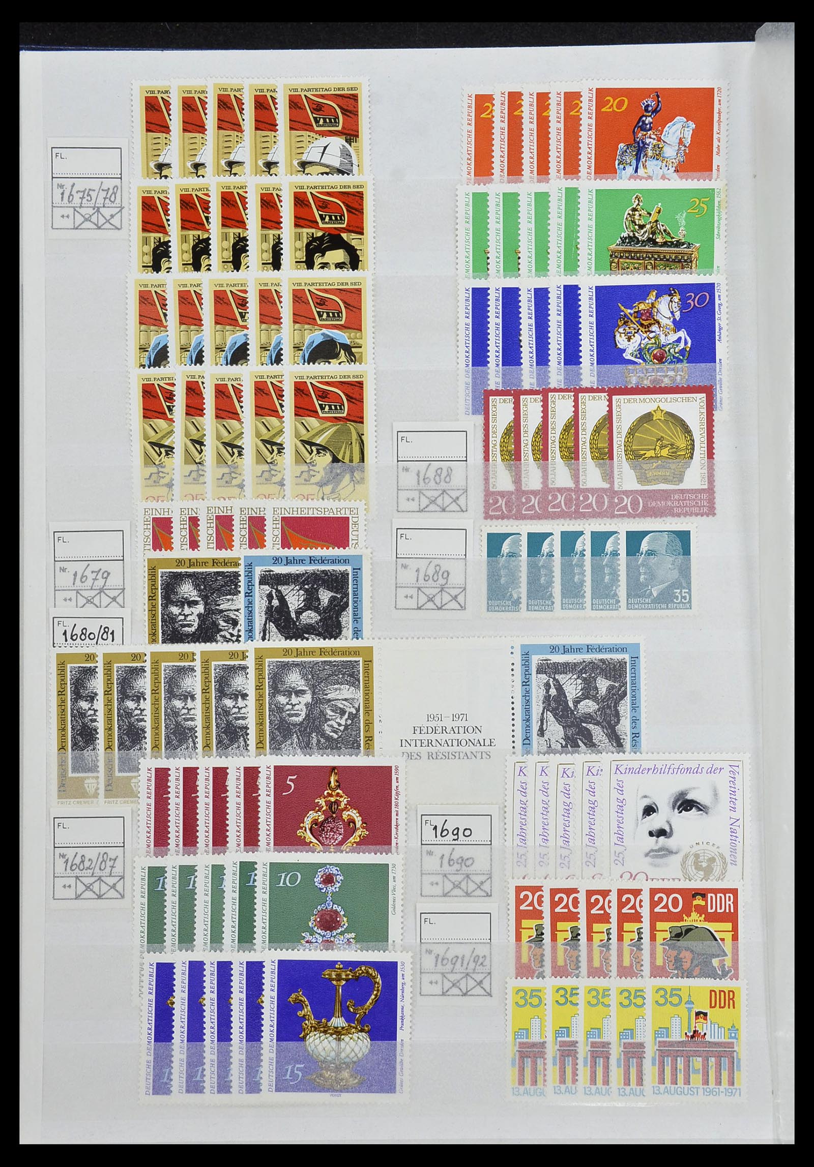 34517 081 - Postzegelverzameling 34517 DDR 1949-1990.