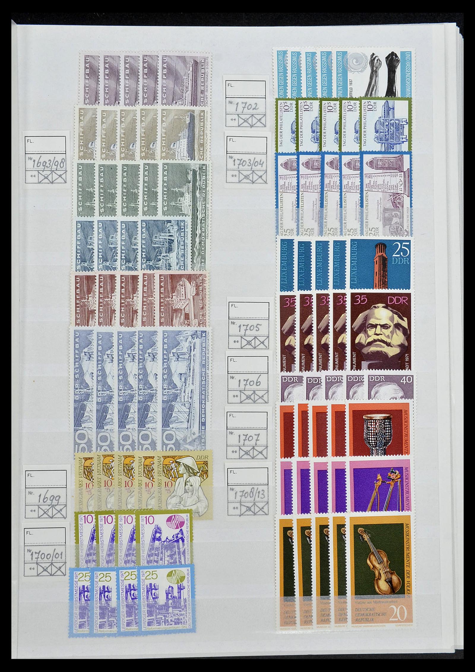 34517 082 - Postzegelverzameling 34517 DDR 1949-1990.