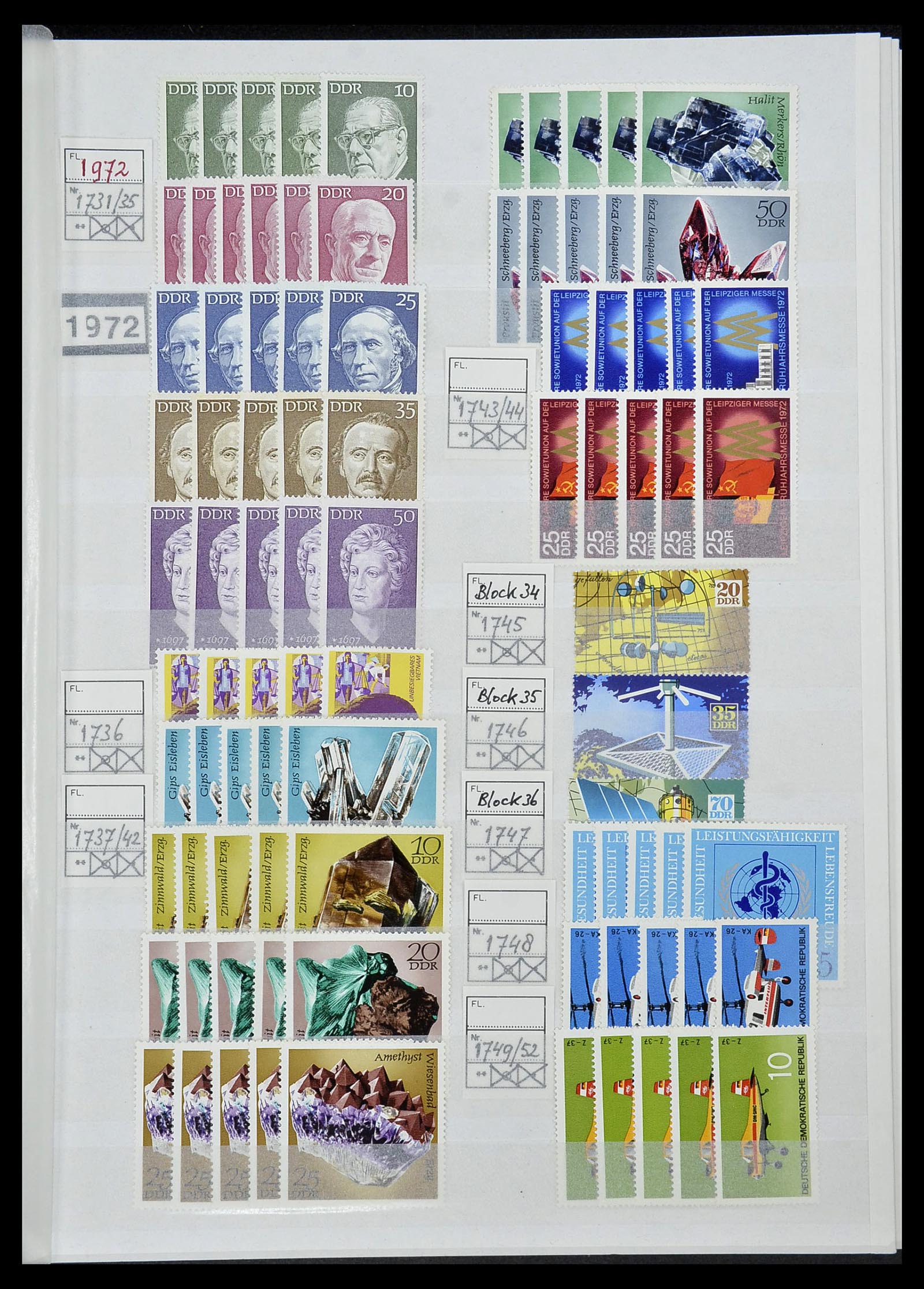 34517 084 - Postzegelverzameling 34517 DDR 1949-1990.