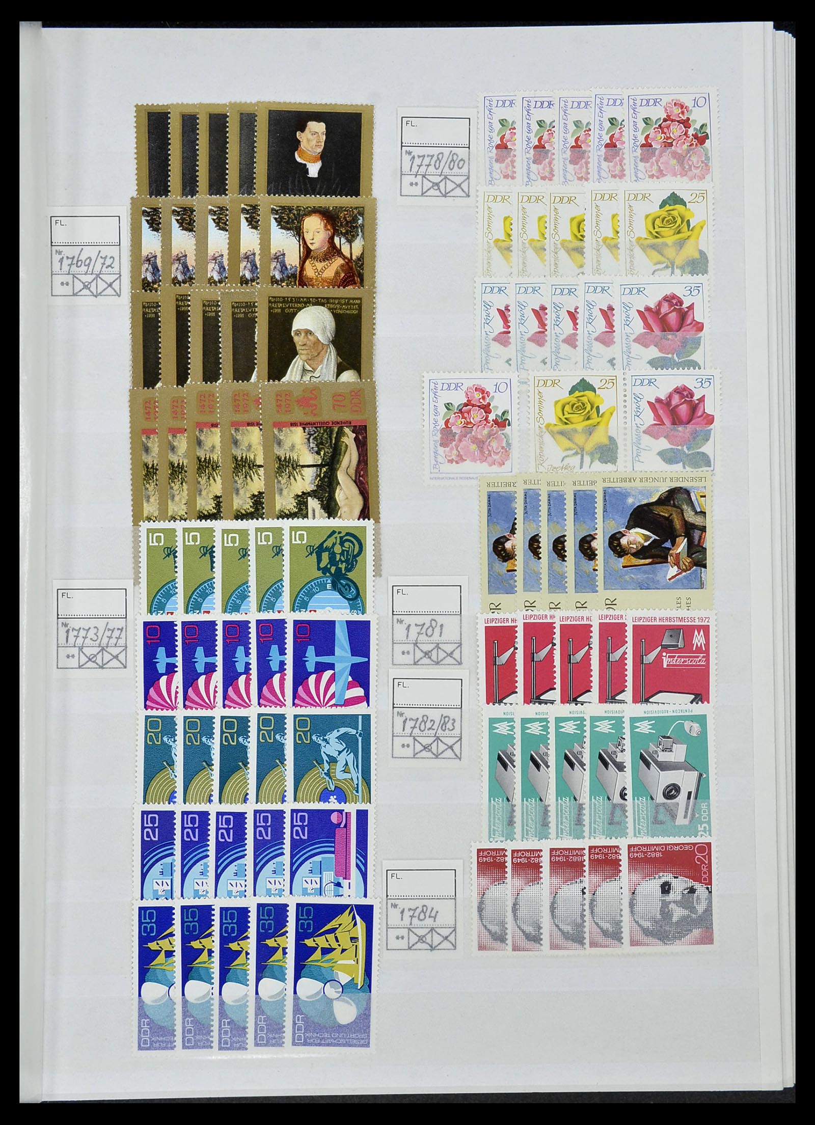 34517 086 - Postzegelverzameling 34517 DDR 1949-1990.