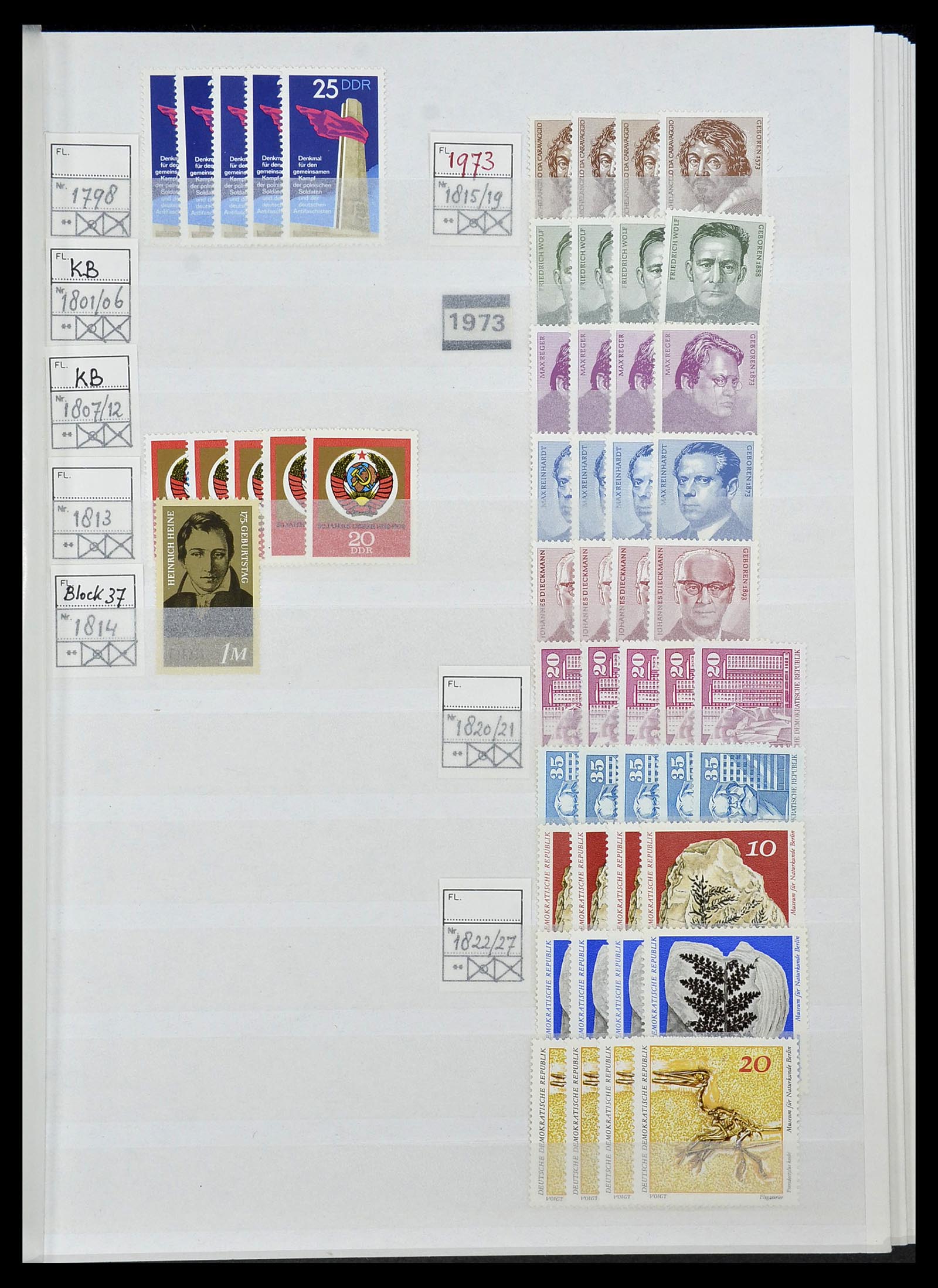 34517 088 - Stamp Collection 34517 GDR 1949-1990.