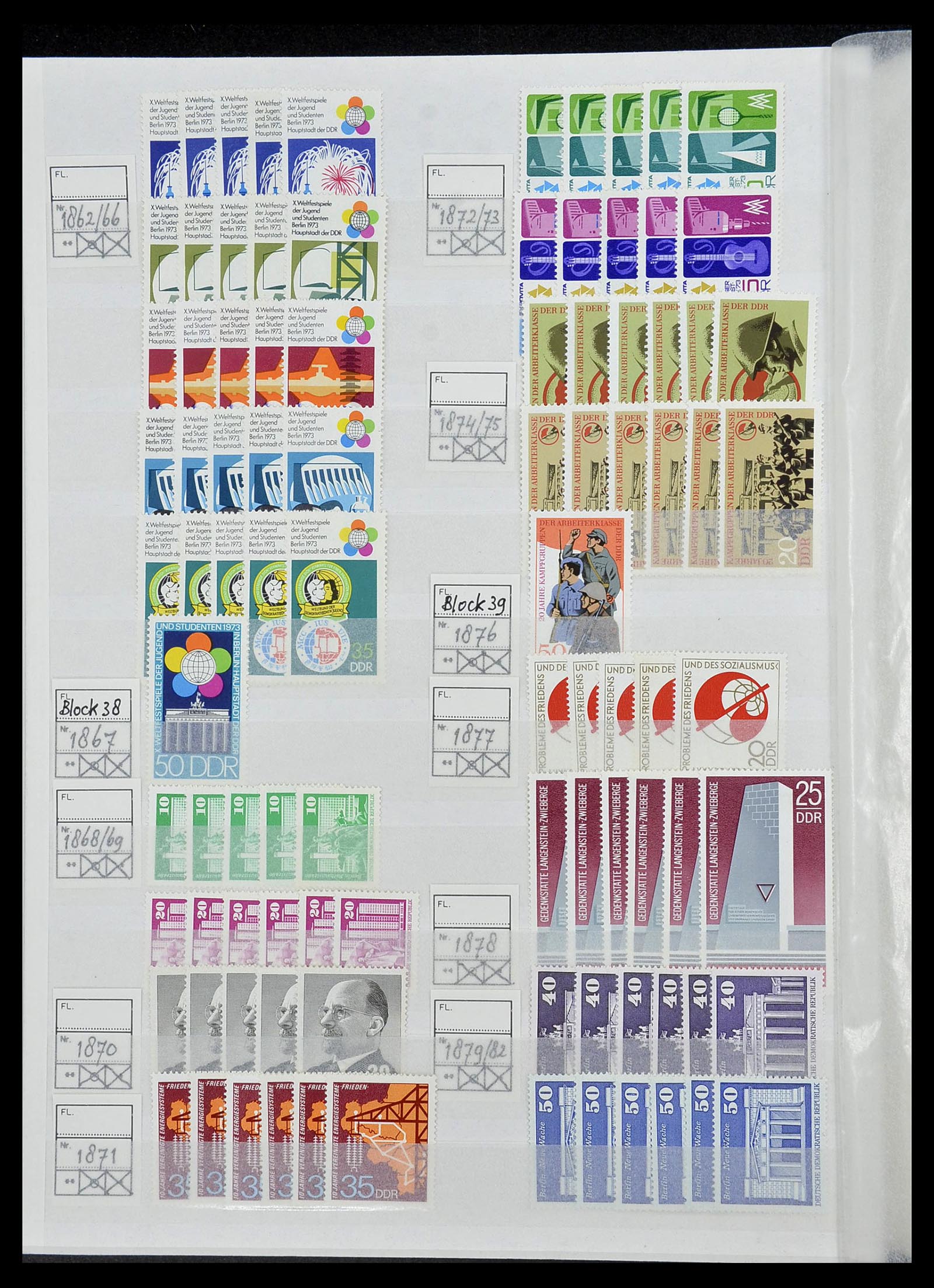 34517 091 - Postzegelverzameling 34517 DDR 1949-1990.