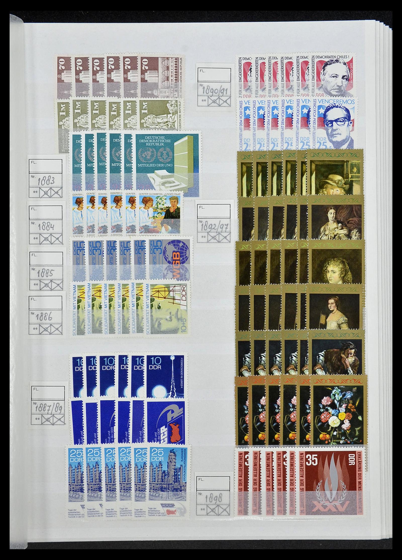 34517 092 - Postzegelverzameling 34517 DDR 1949-1990.