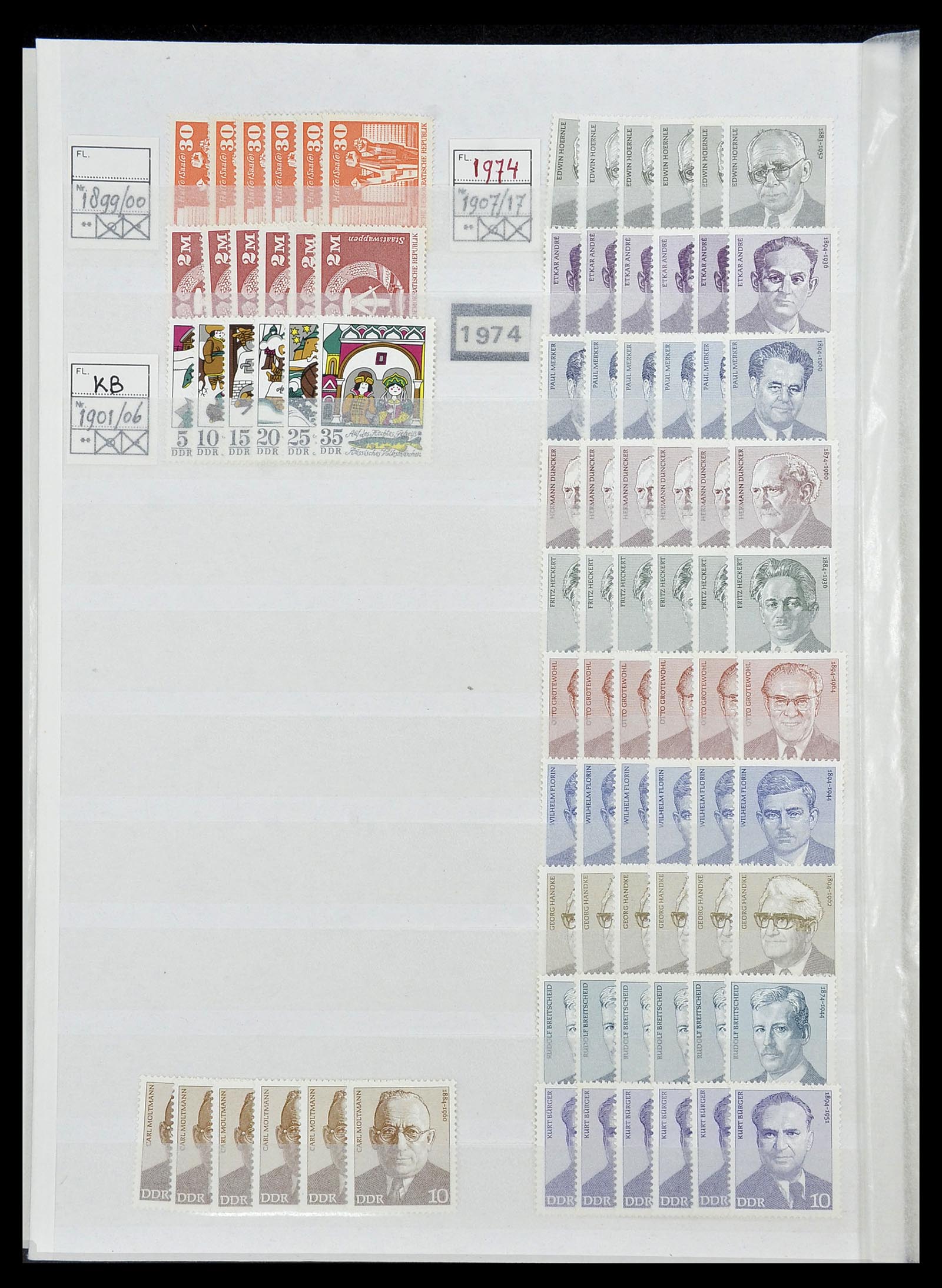 34517 093 - Postzegelverzameling 34517 DDR 1949-1990.