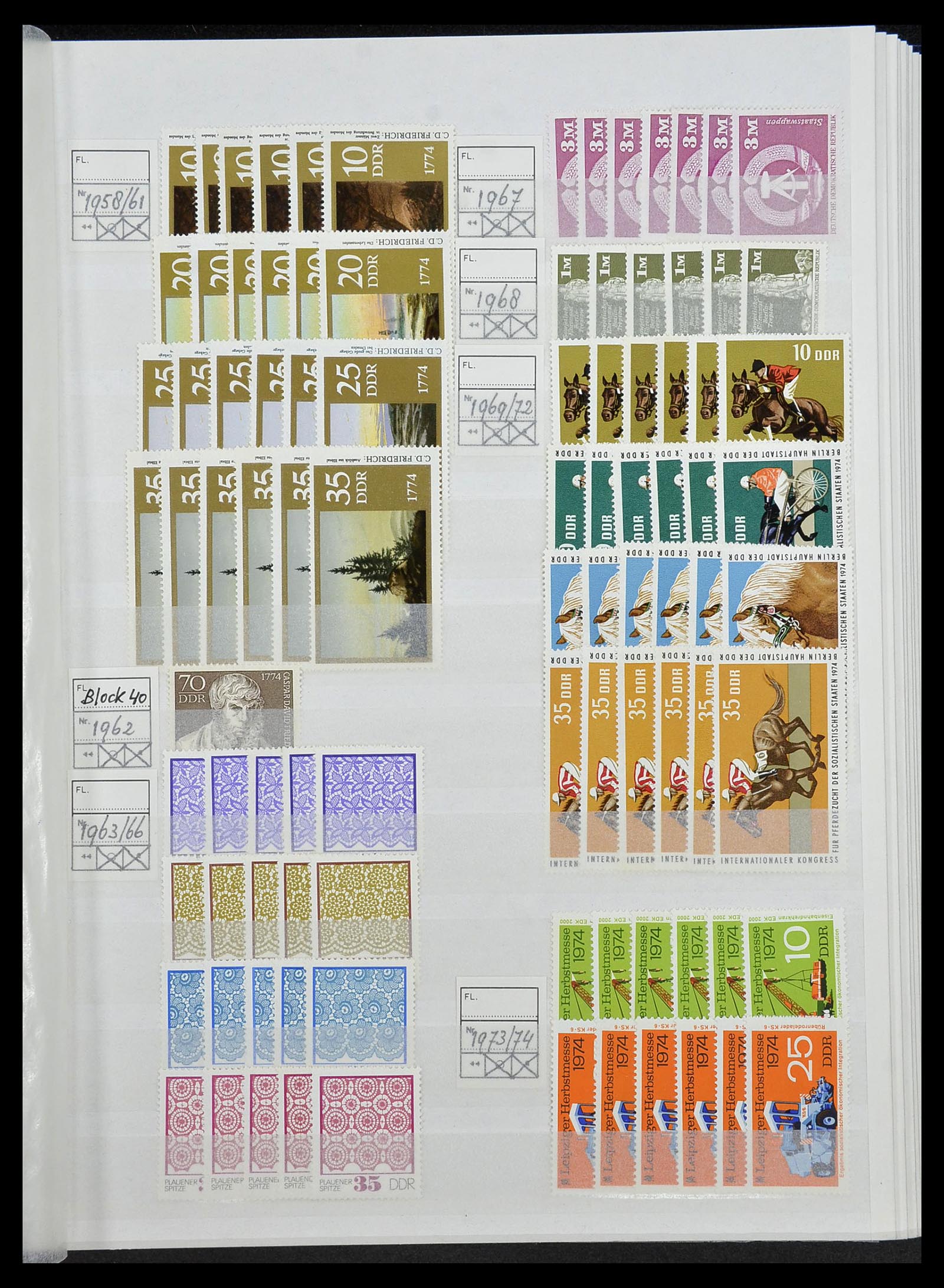 34517 096 - Postzegelverzameling 34517 DDR 1949-1990.
