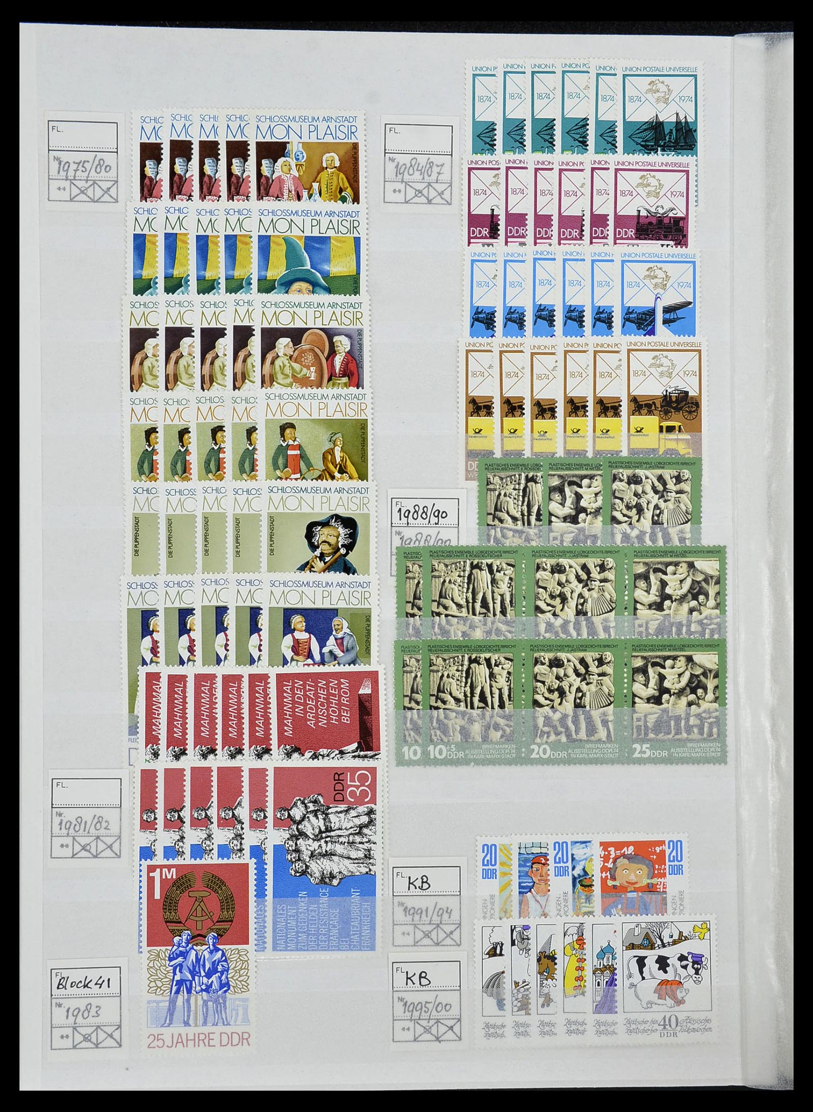 34517 097 - Postzegelverzameling 34517 DDR 1949-1990.