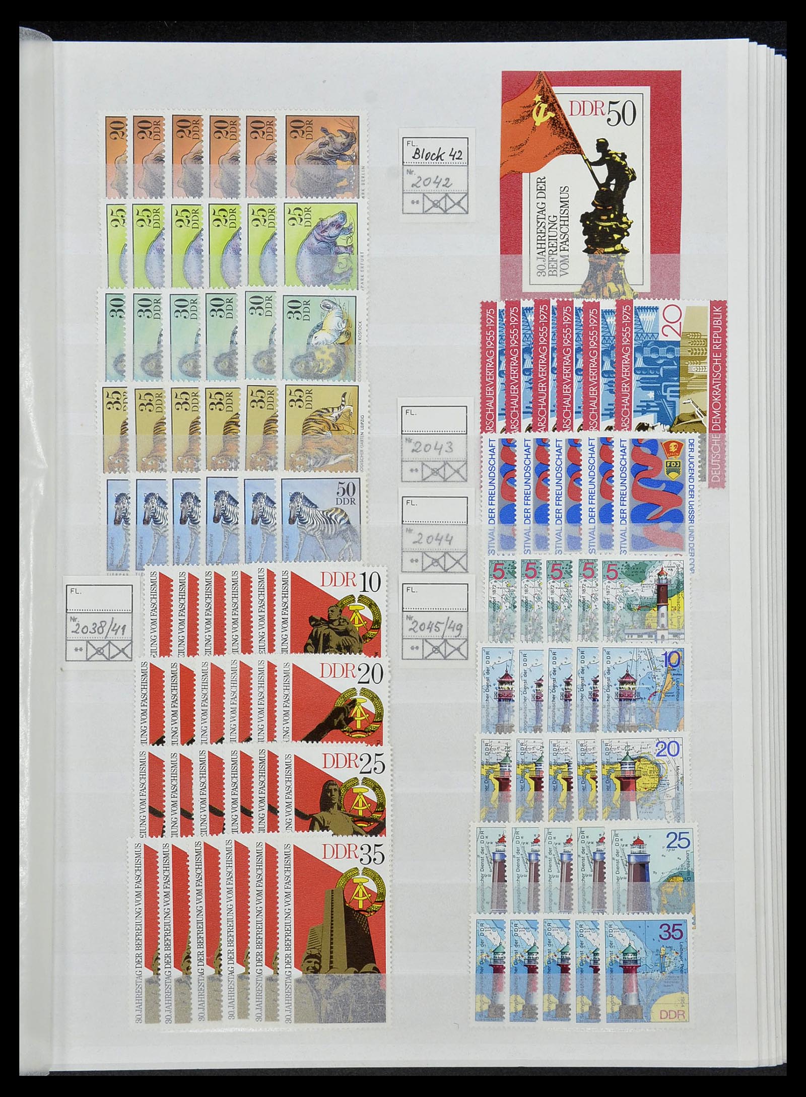 34517 100 - Postzegelverzameling 34517 DDR 1949-1990.
